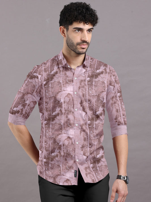 Touch of Amethyst Printed Shirt