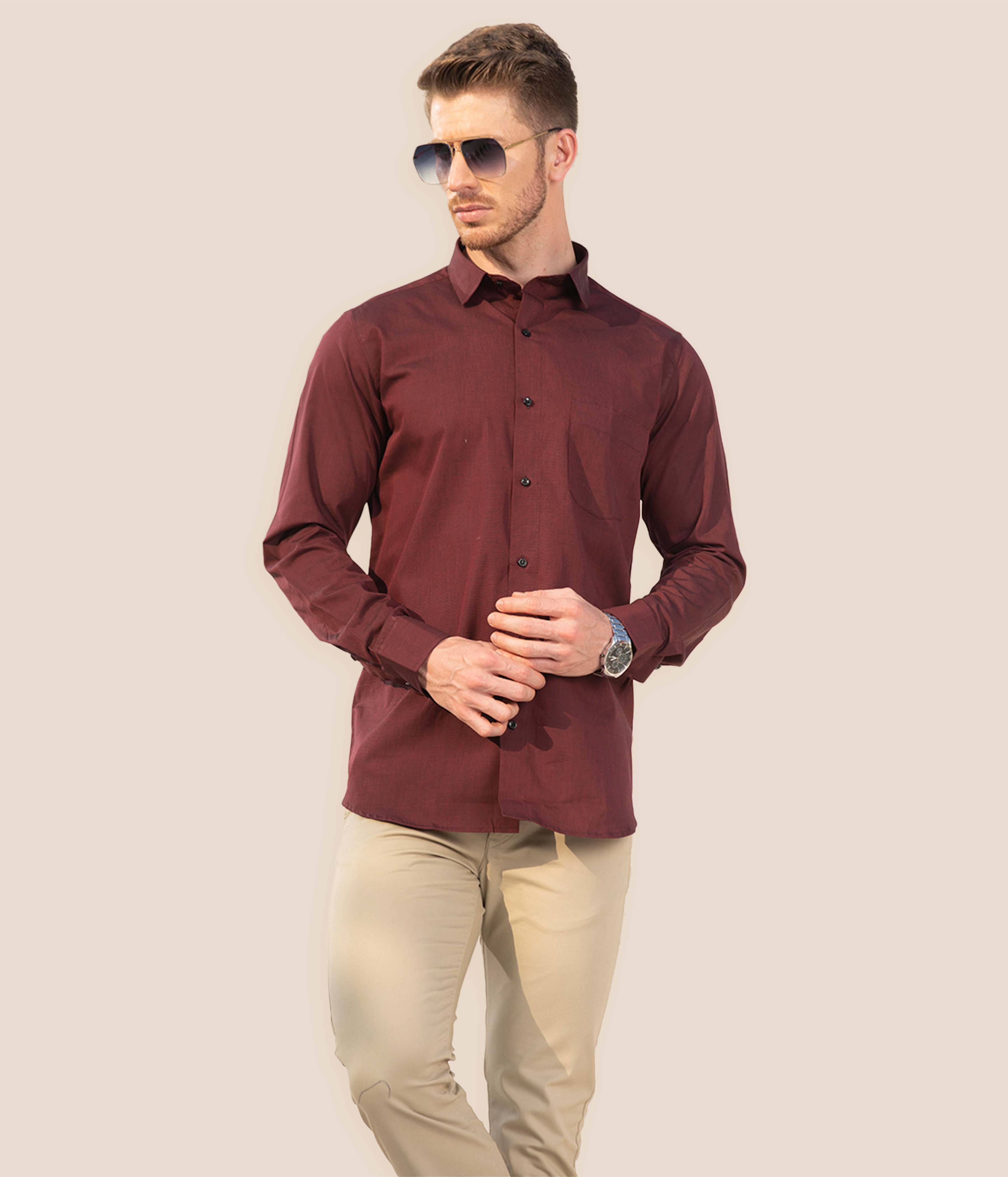 Sangria Maroon Delight Shirt