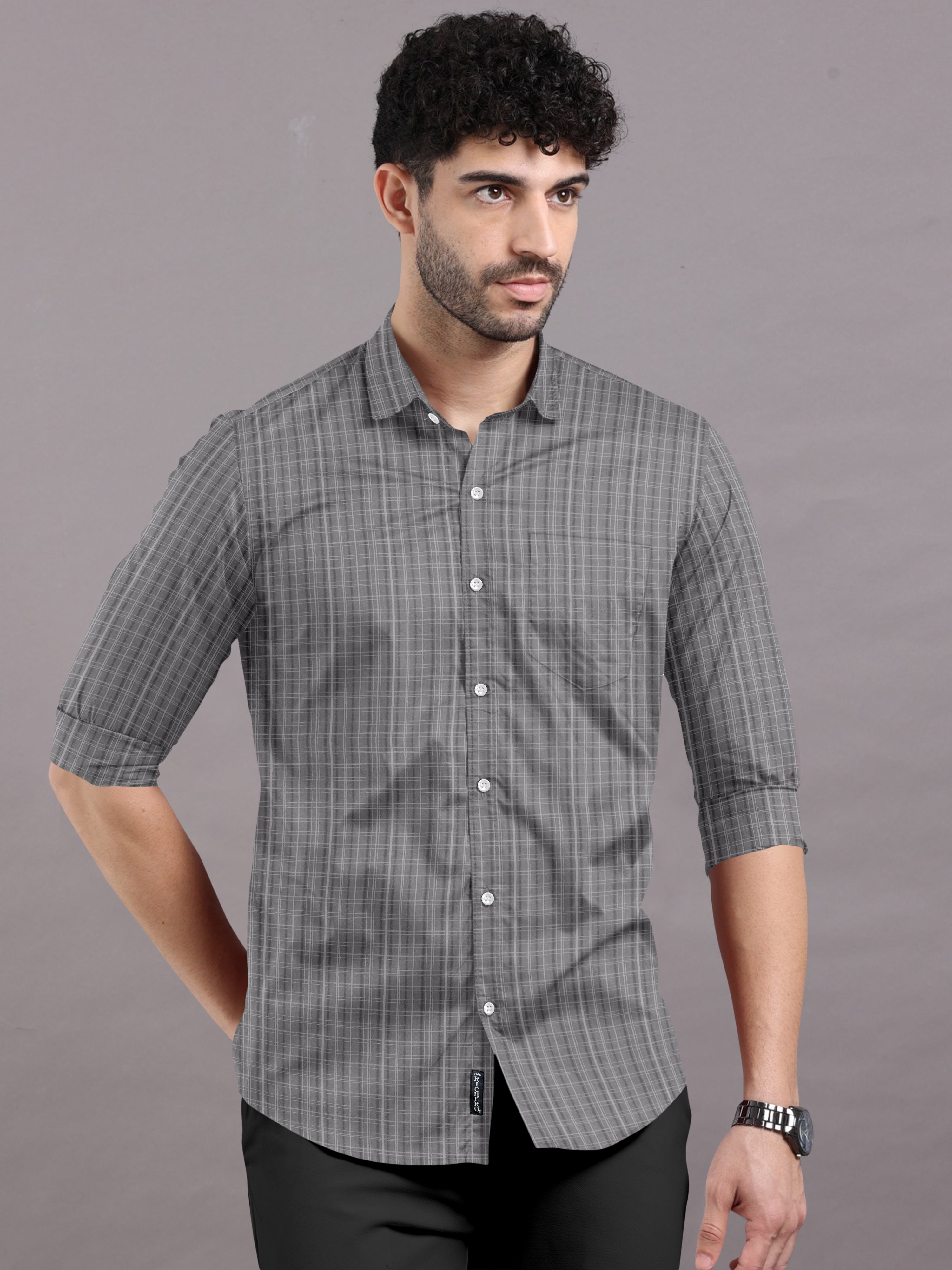 Sophisticated Sands Checks Shirt