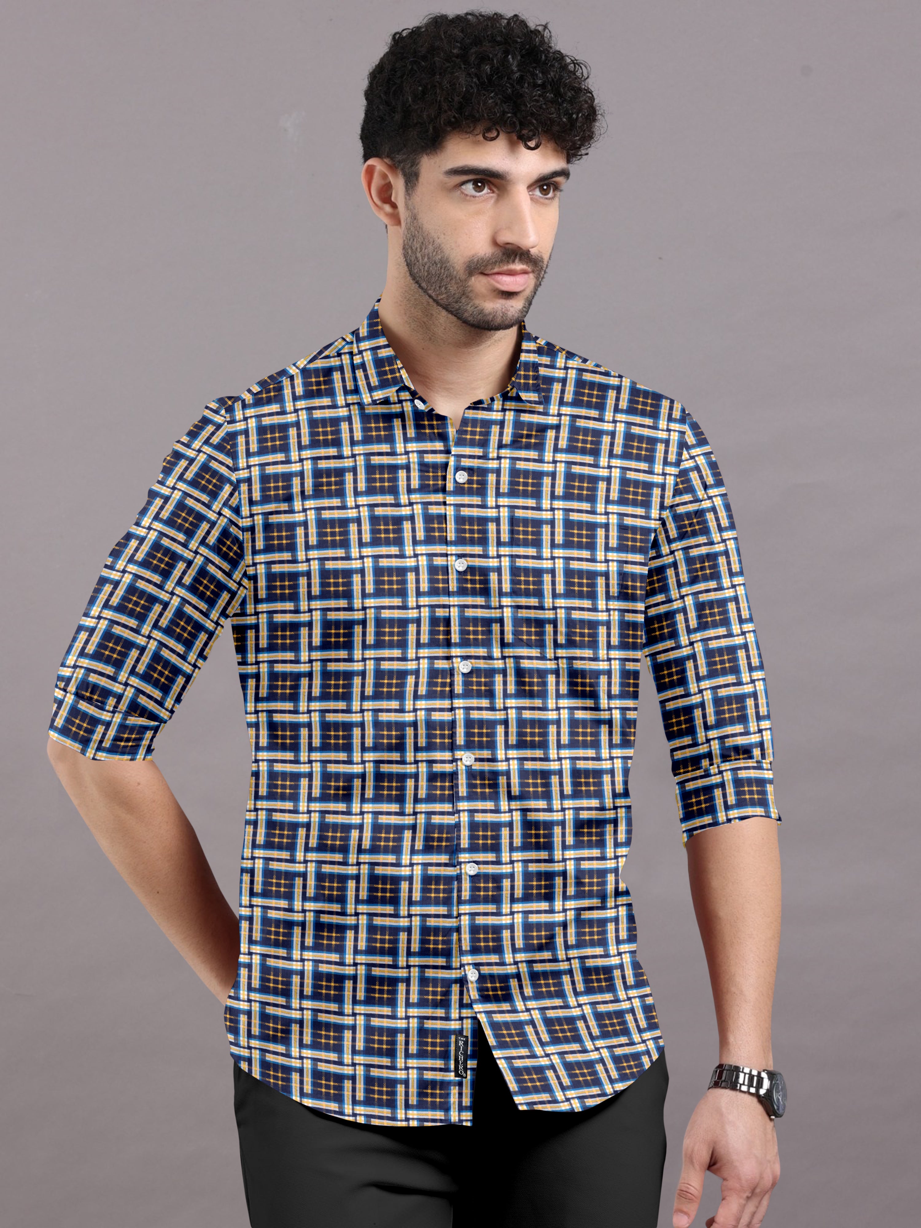 Classic Multicolor Checks Shirt