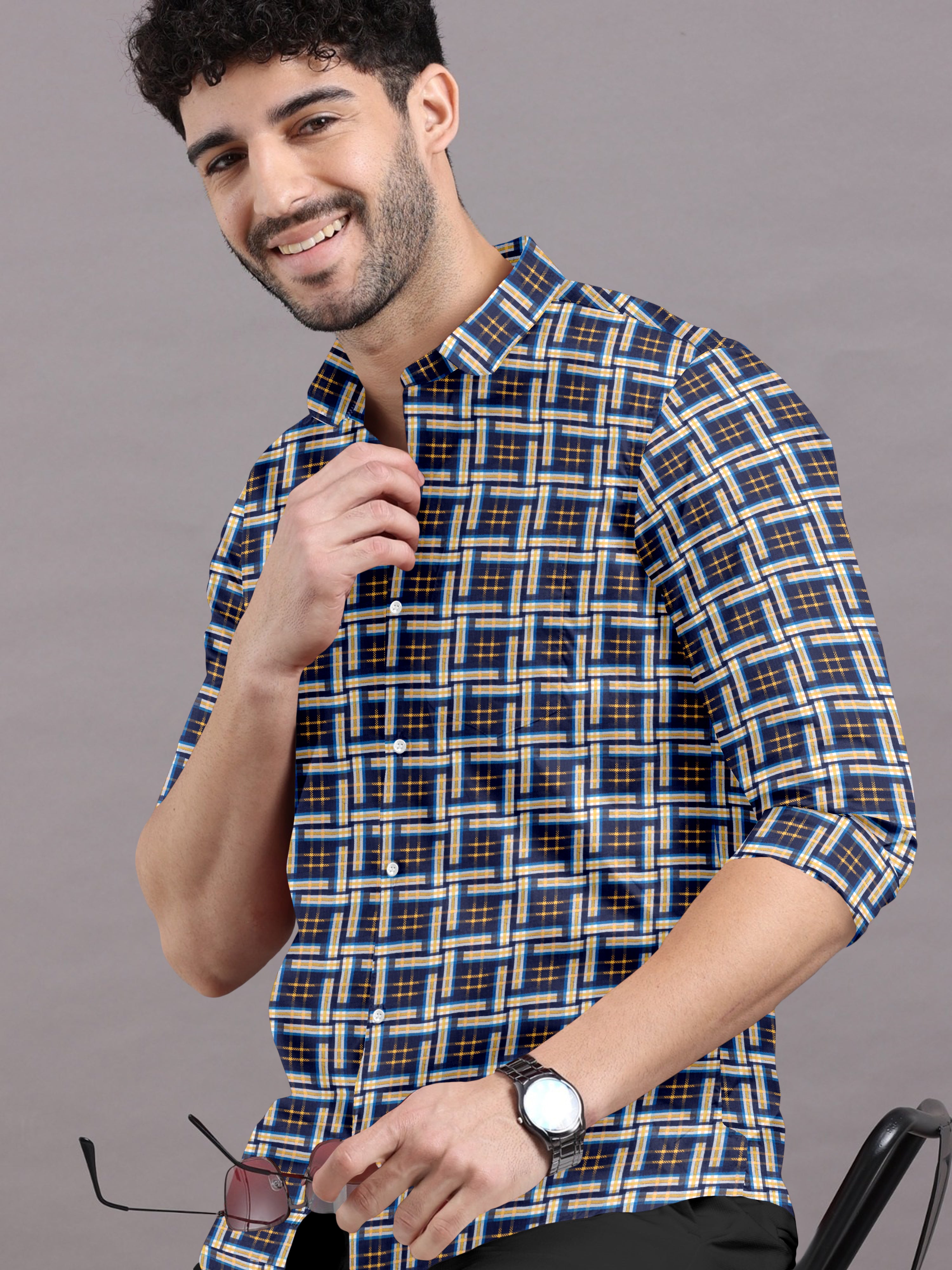 Classic Multicolor Checks Shirt