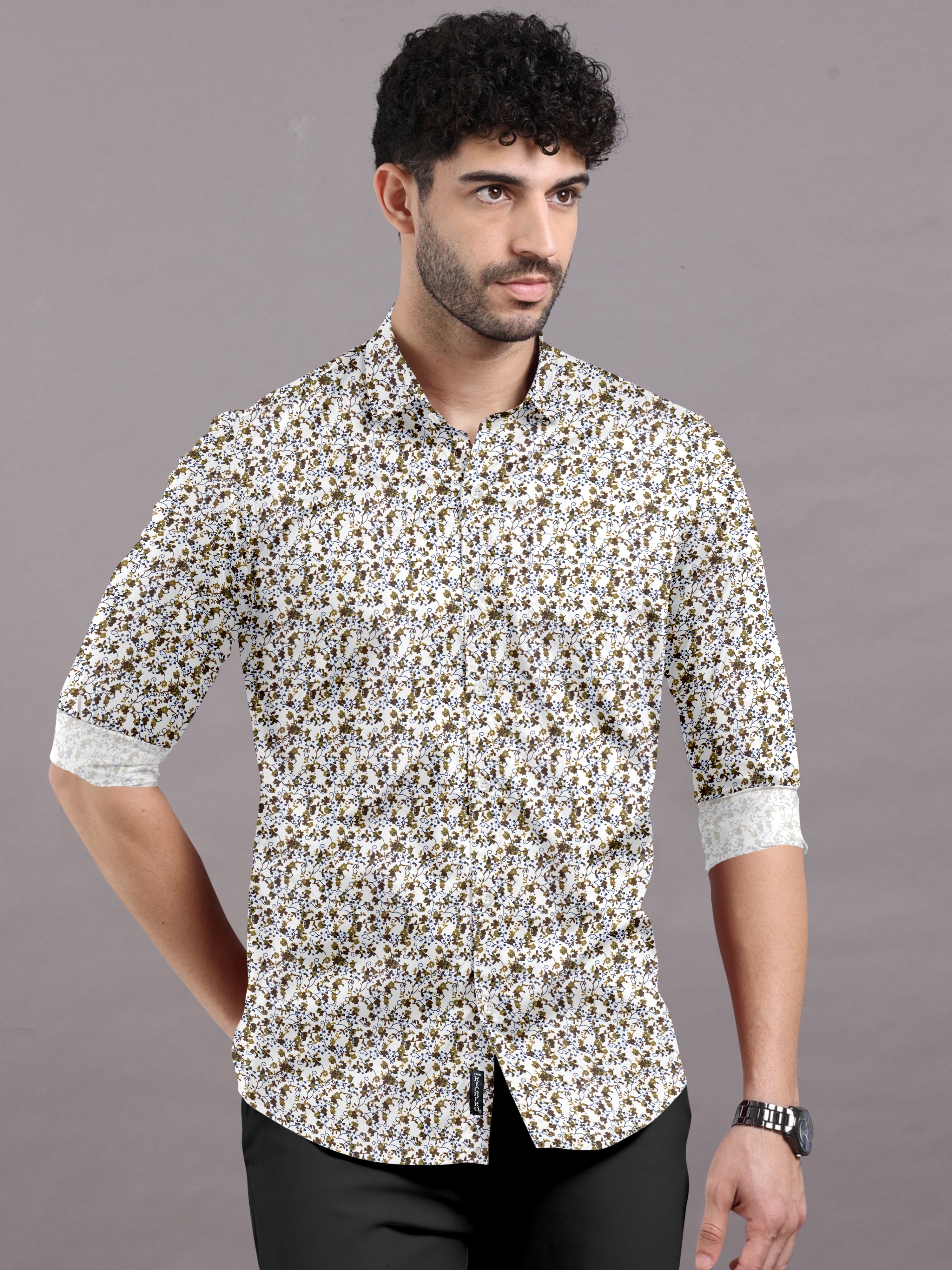 Miniature Flowers Printed Shirt