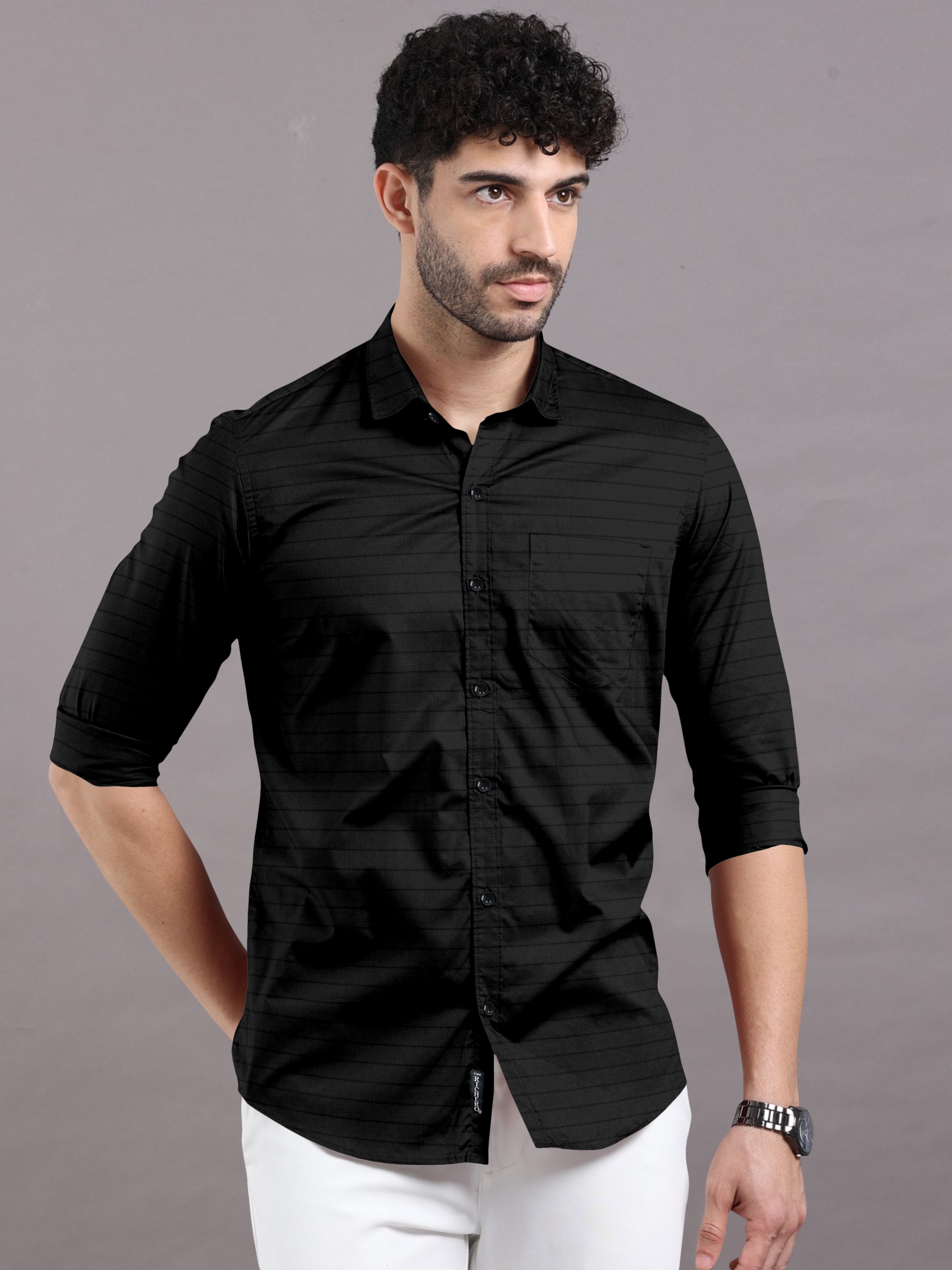 Bold Black Lining Shirt