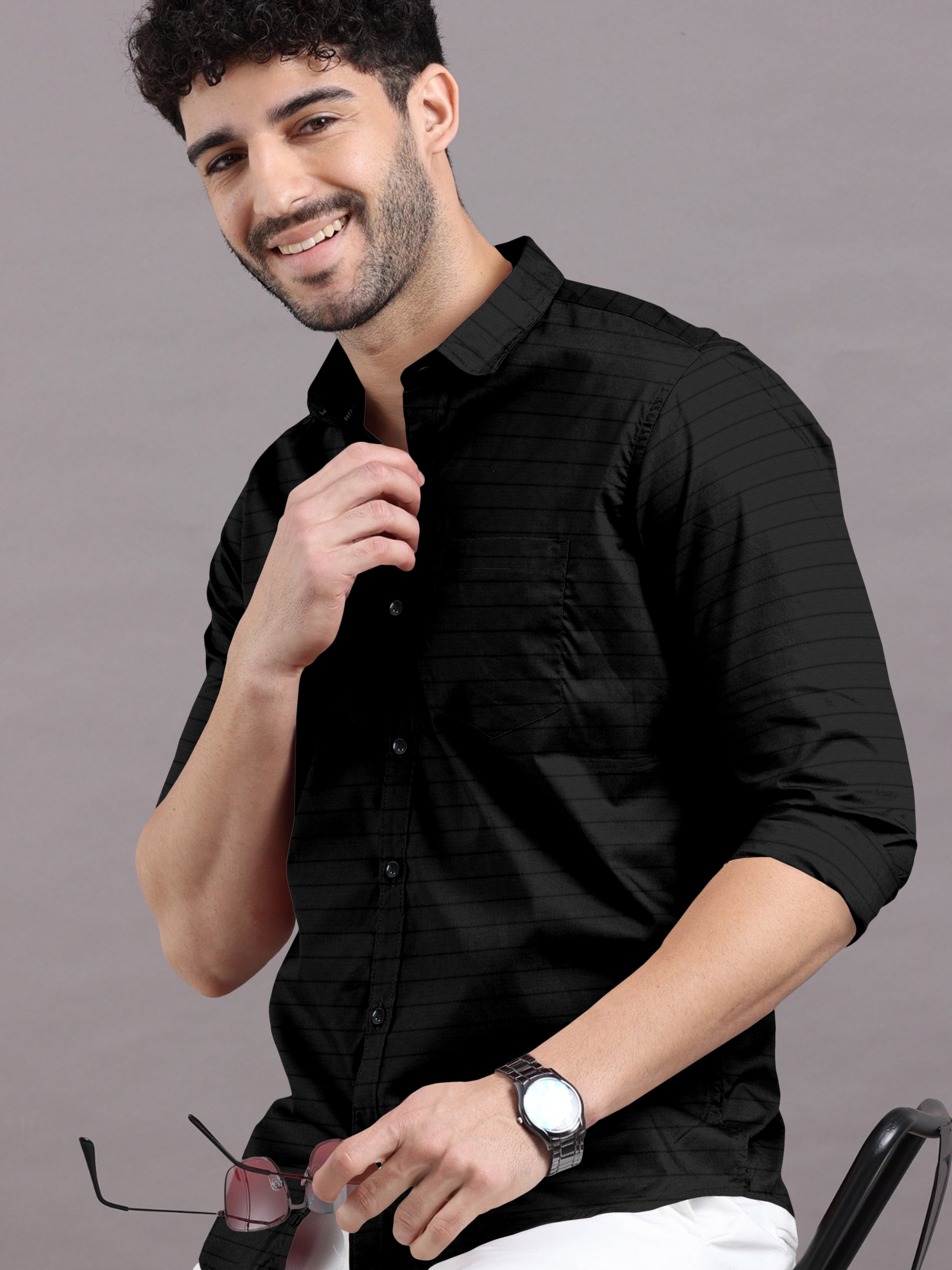 Bold Black Lining Shirt