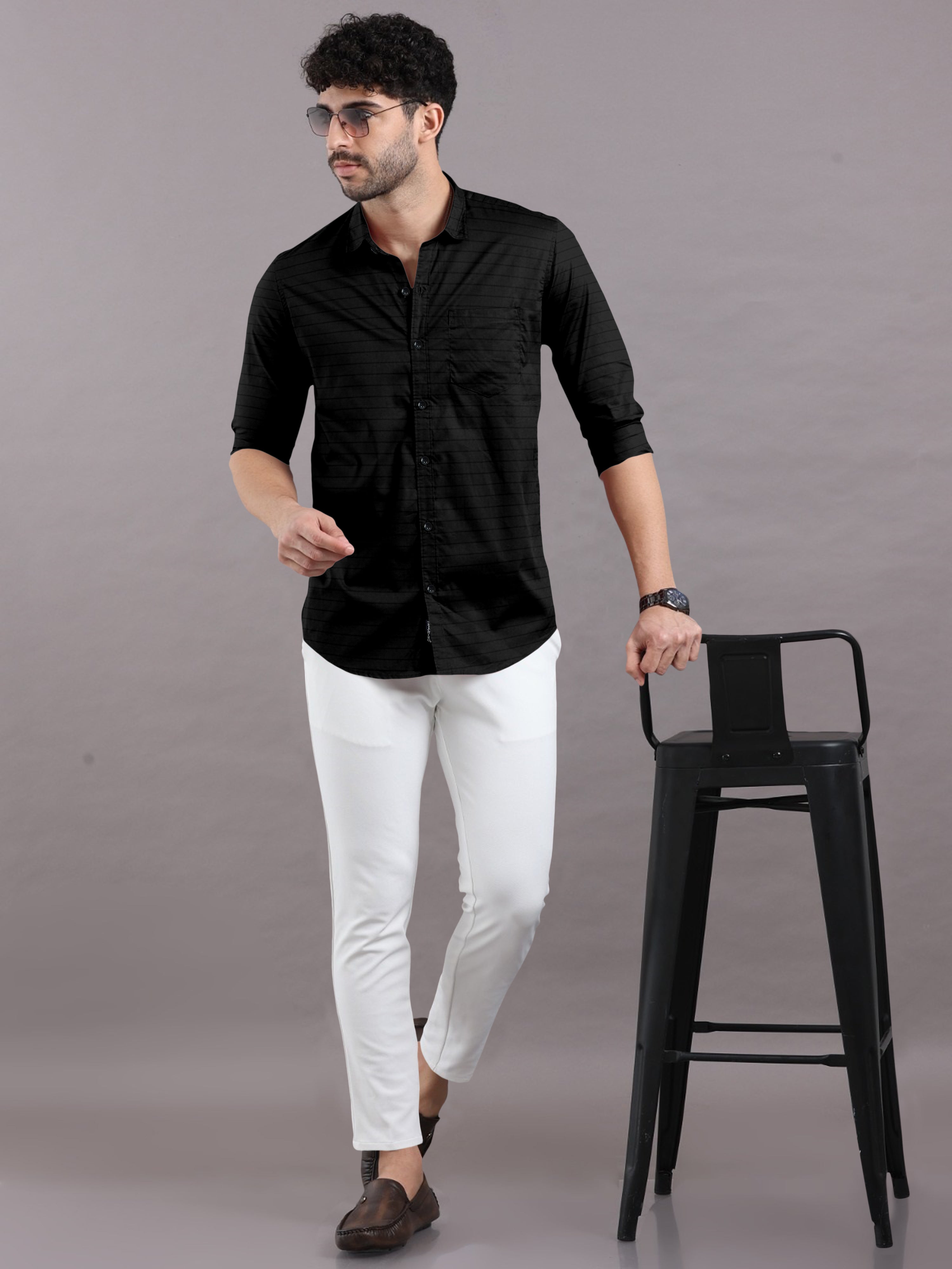 Bold Black Lining Shirt