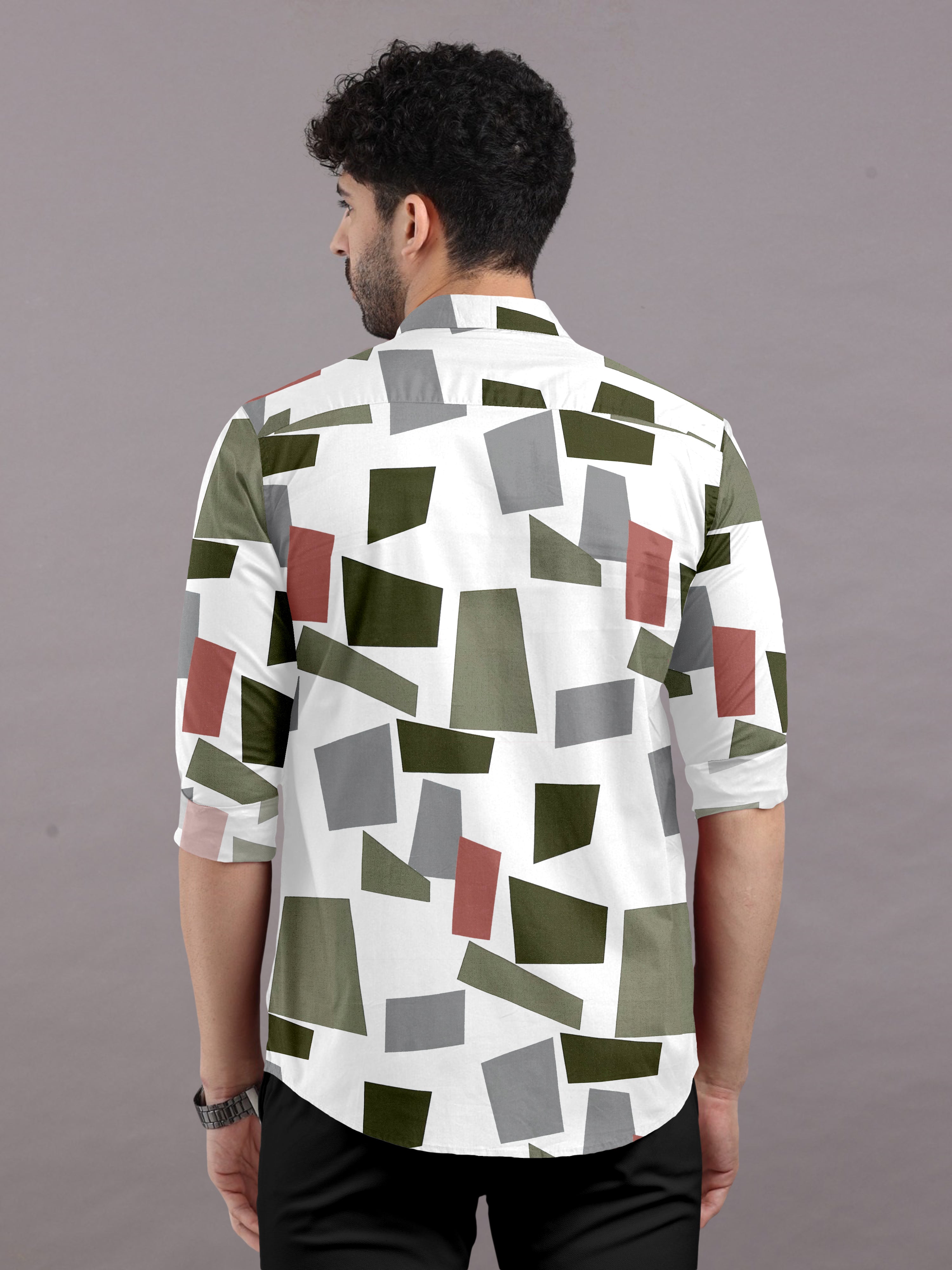 Striking Abstracts Printed Shirt