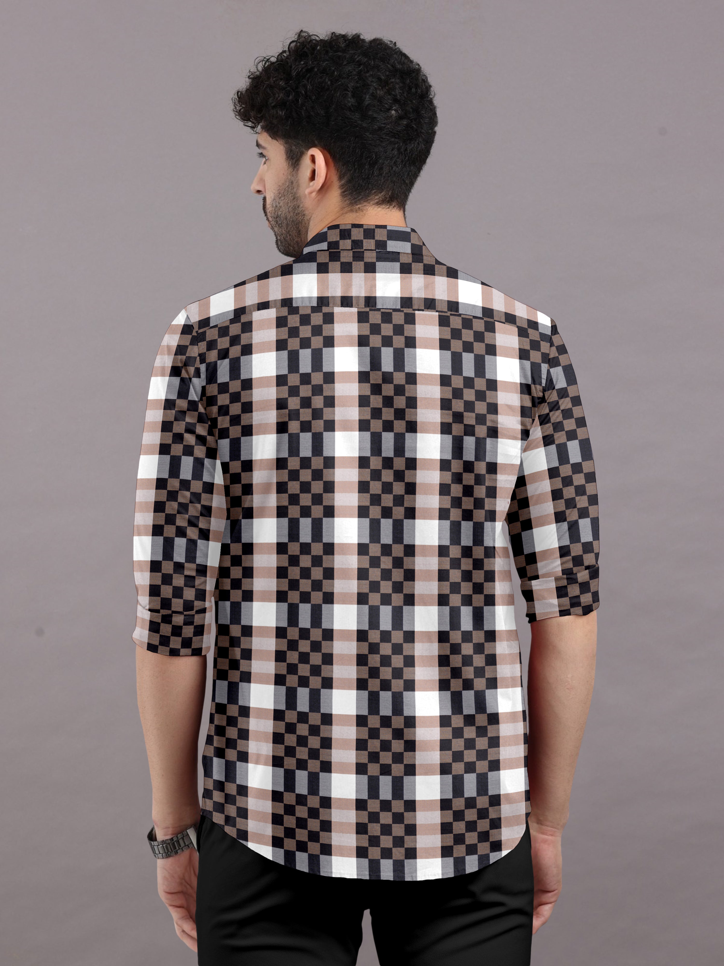 Chessboard Checks Casual Shirt