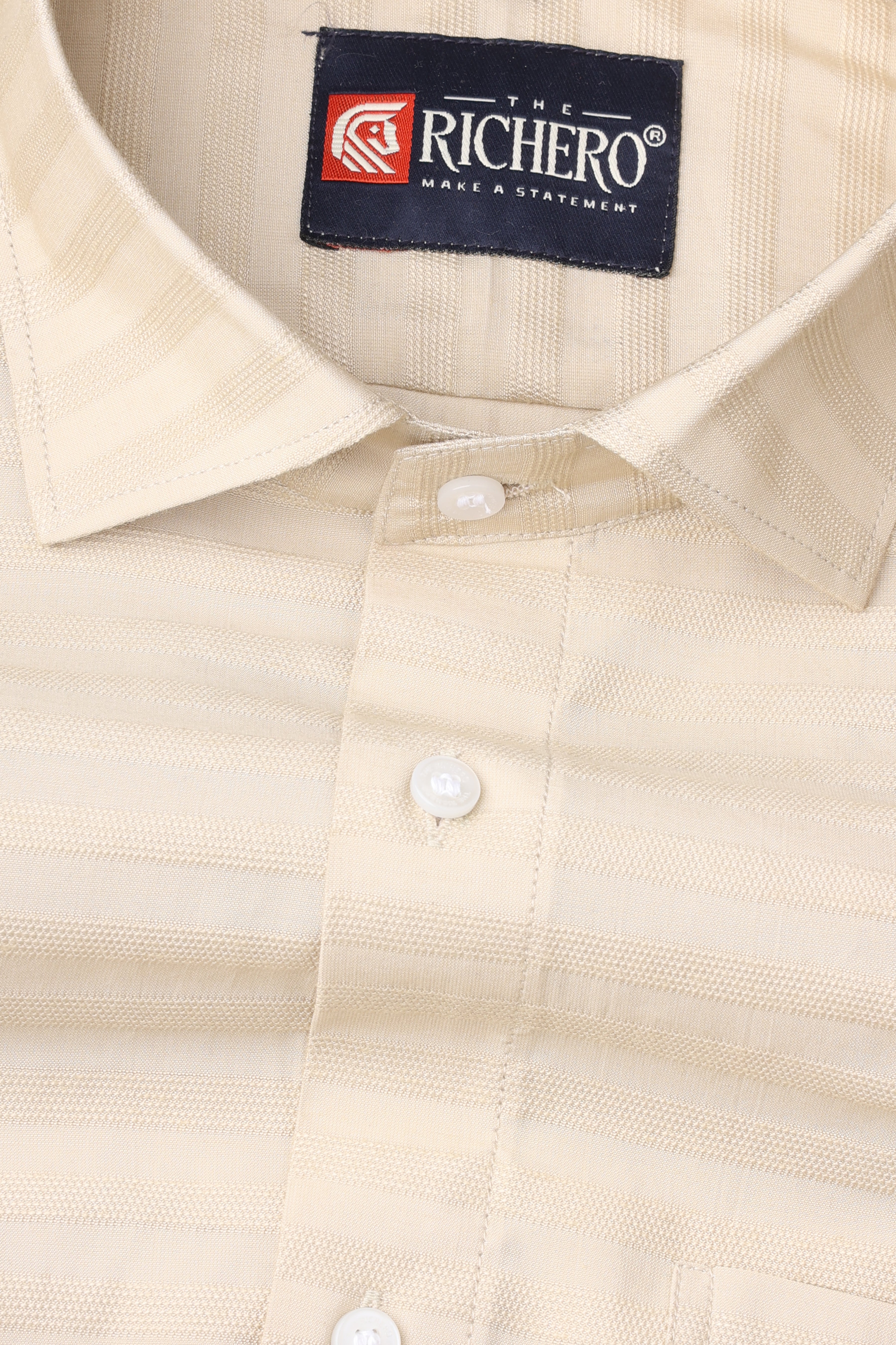 Horizon Elite Cream Cotton Men's Shirt