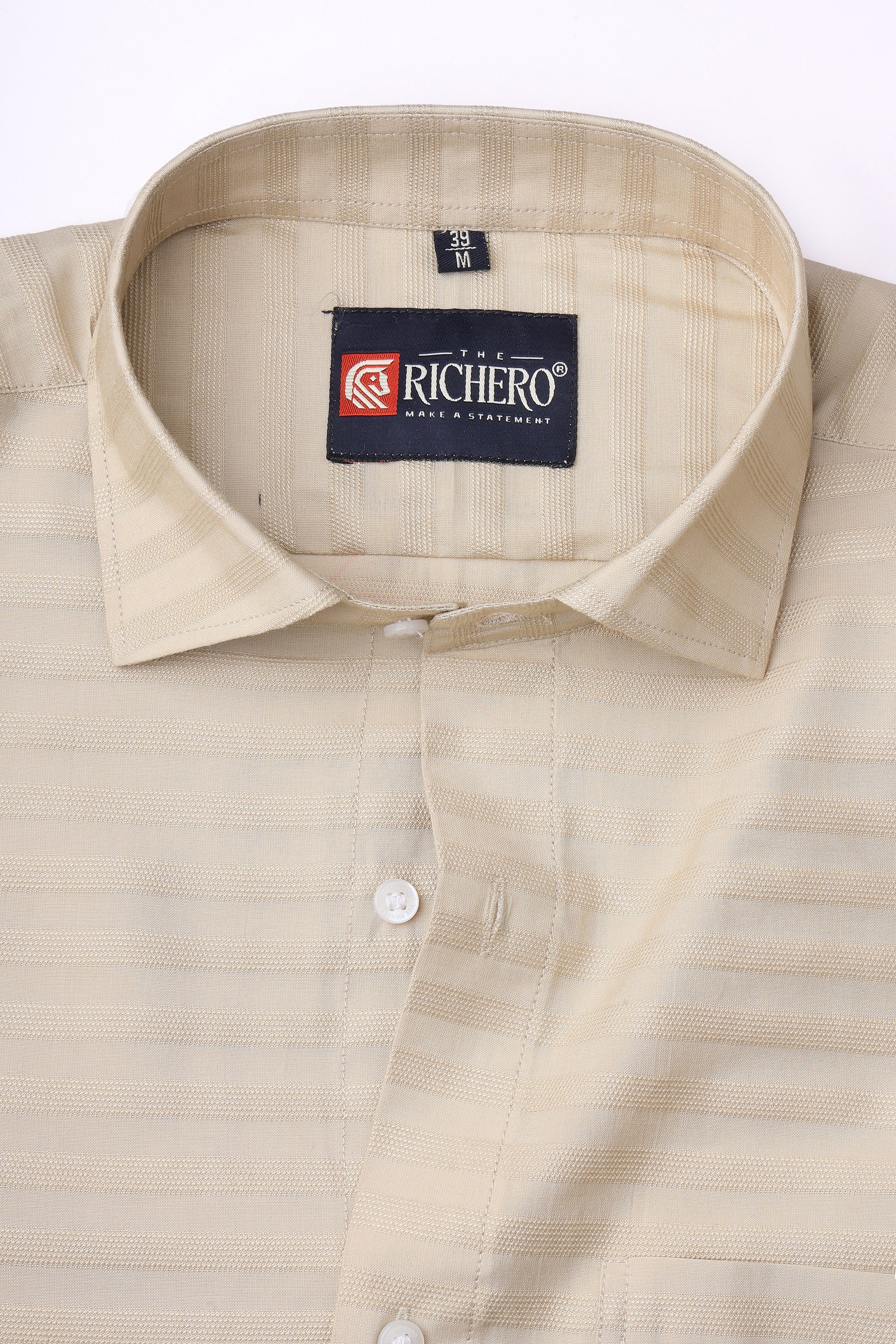 Horizon Elite Cream Cotton Men's Shirt