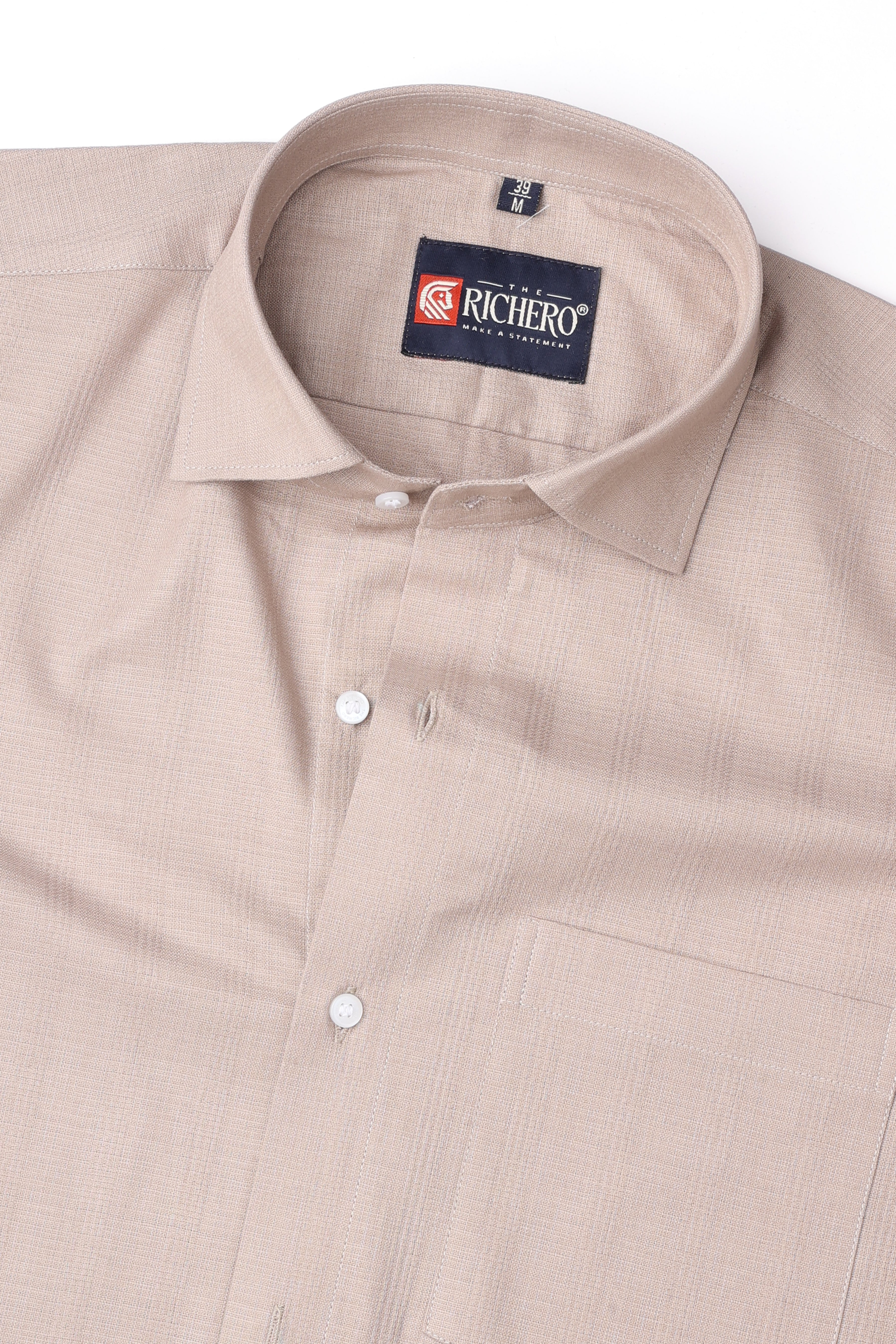 Matrix Beige Cotton Men's Shirt