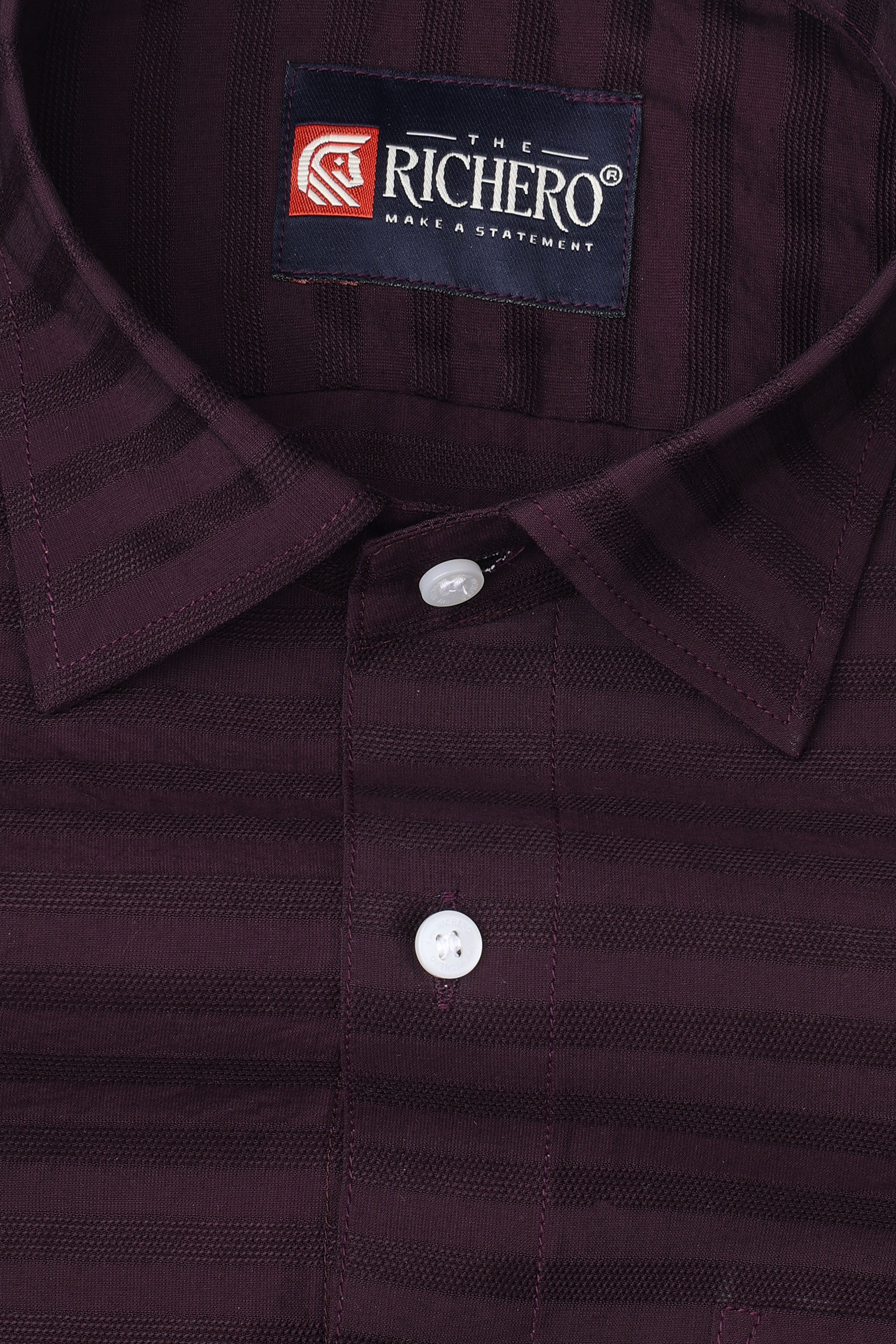 Horizon Elite Wine Cotton Men's Shirt