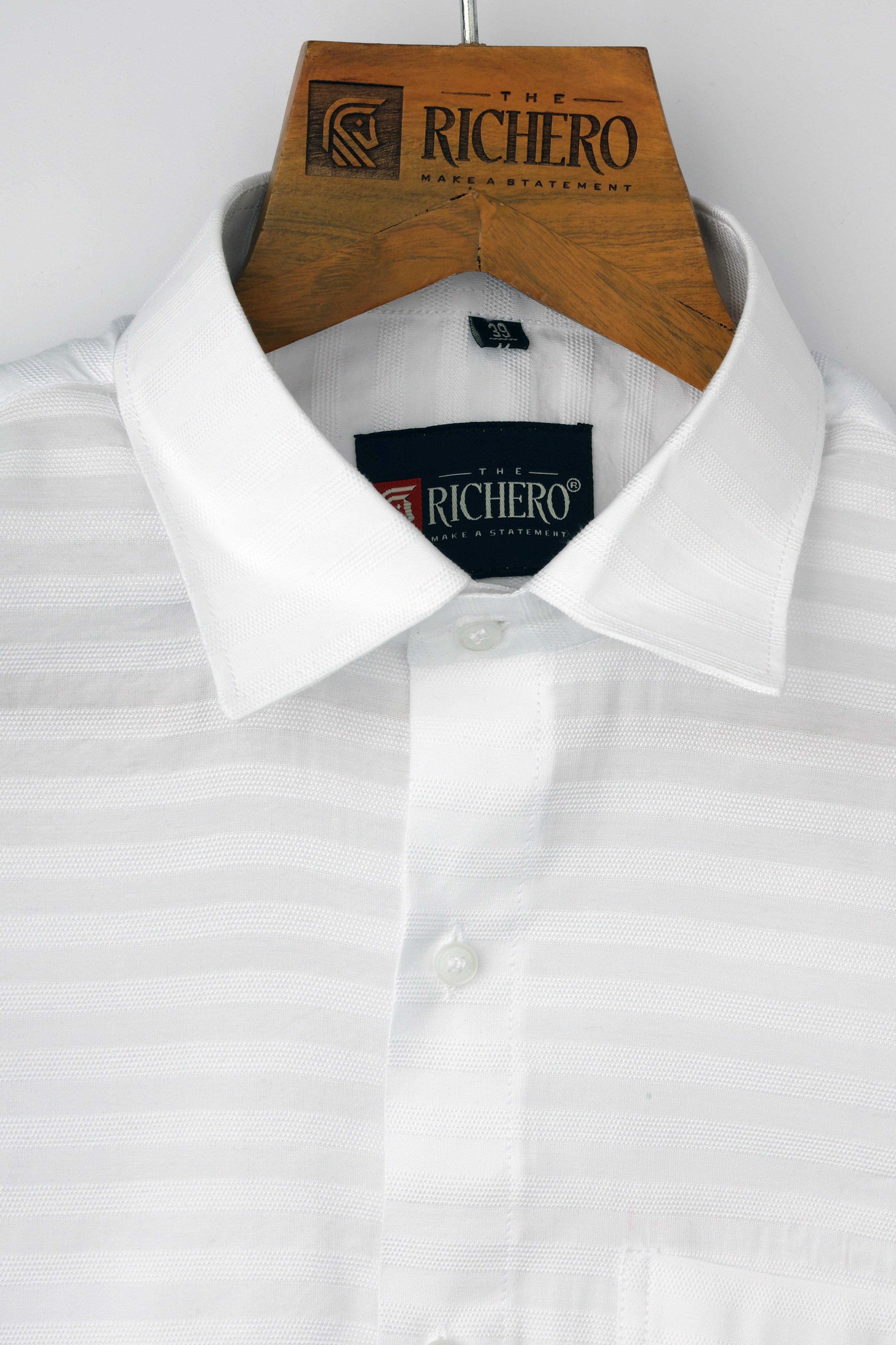 Horizon Elite White Cotton Men's Shirt