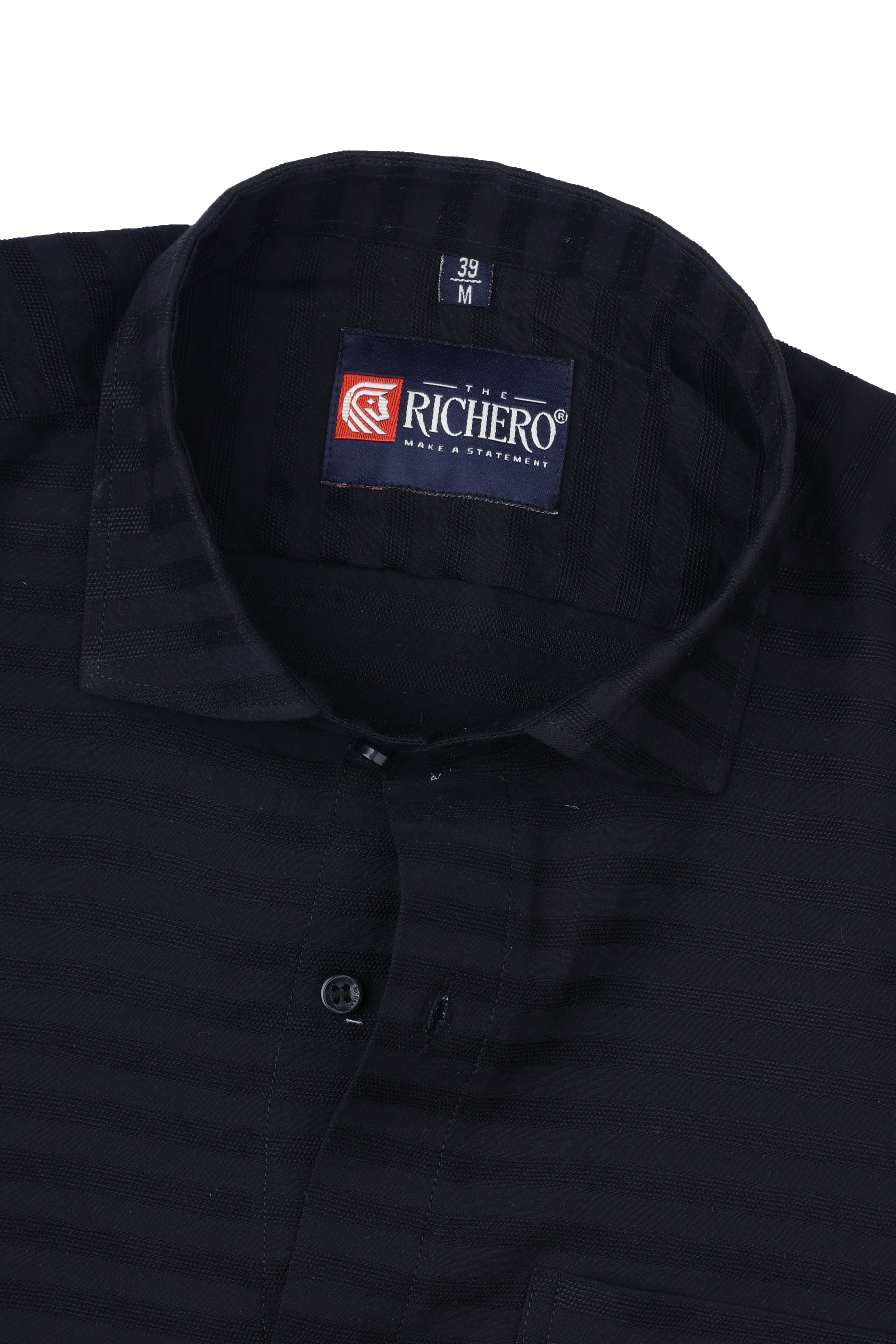 Horizon Elite Black Cotton Men's Shirt