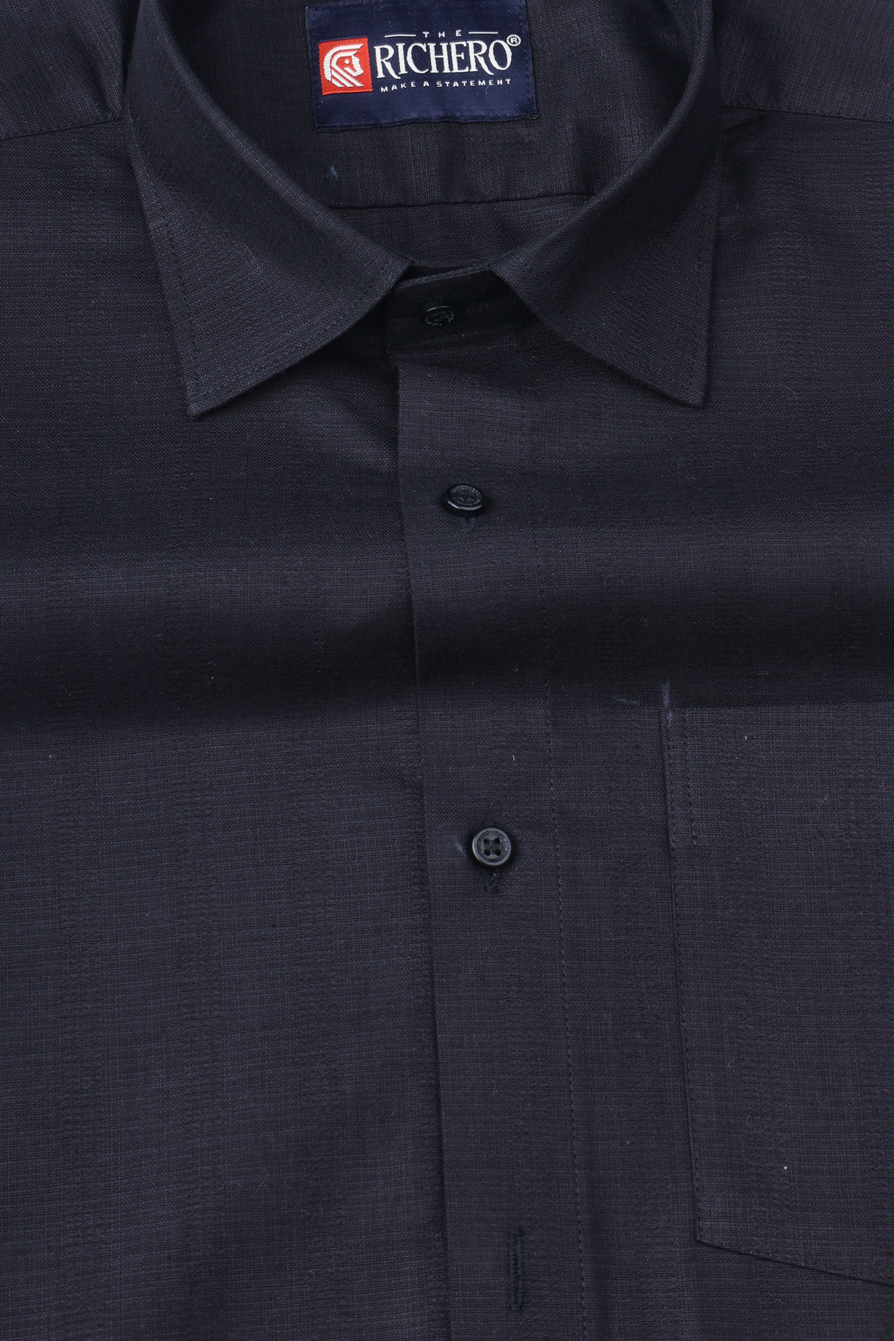 Matrix Black Cotton Men's Shirt