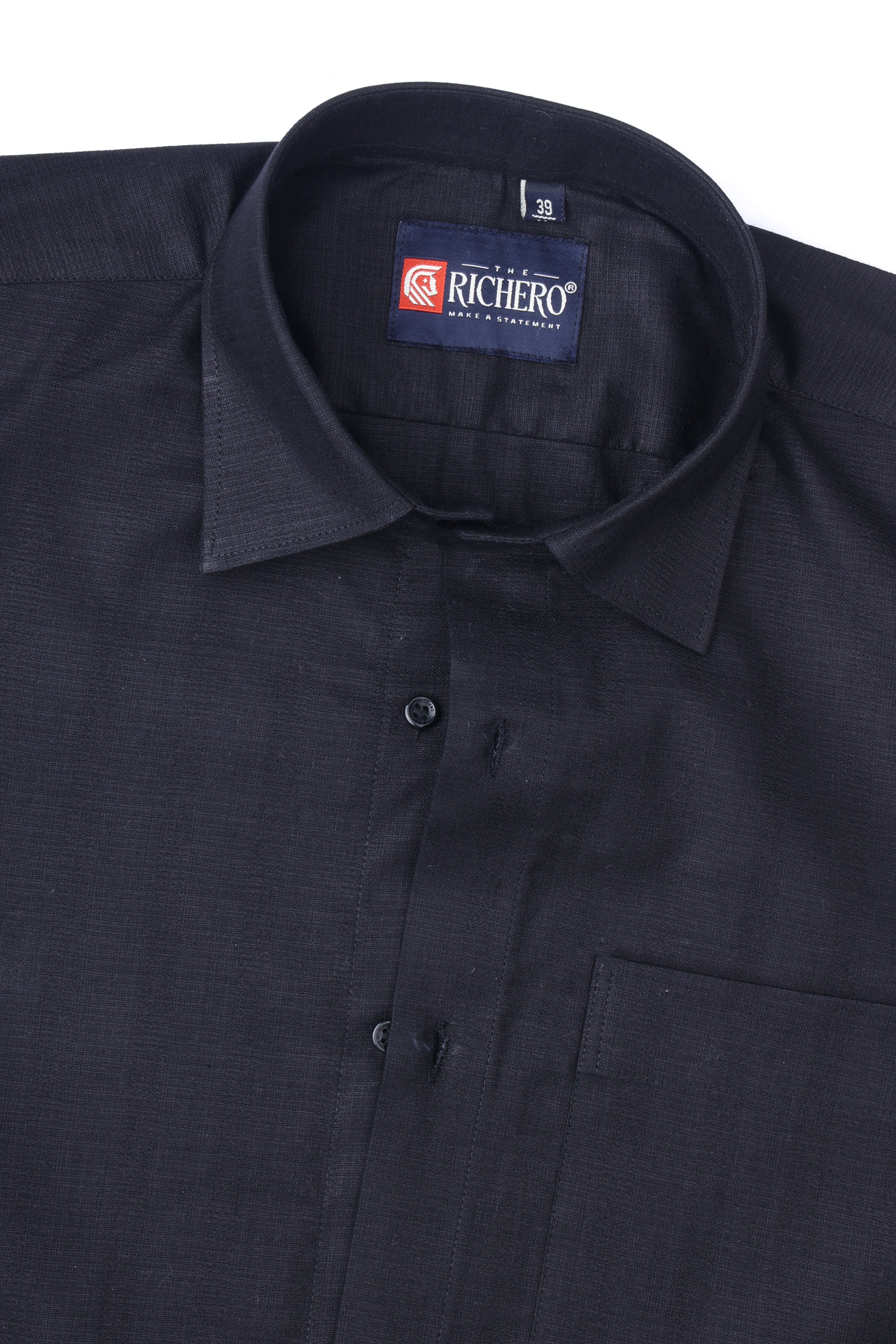 Matrix Black Cotton Men's Shirt