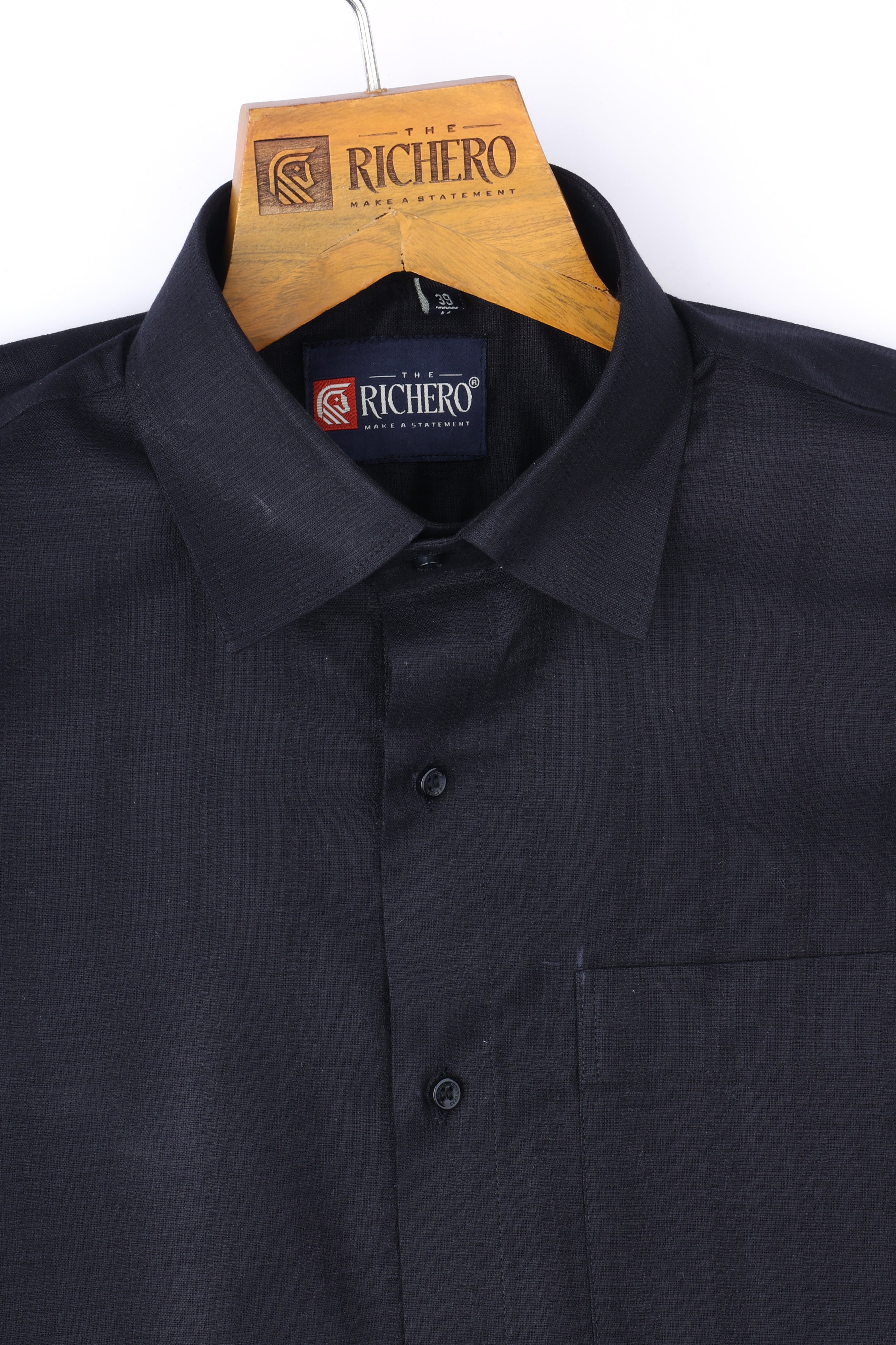 Matrix Black Cotton Men's Shirt