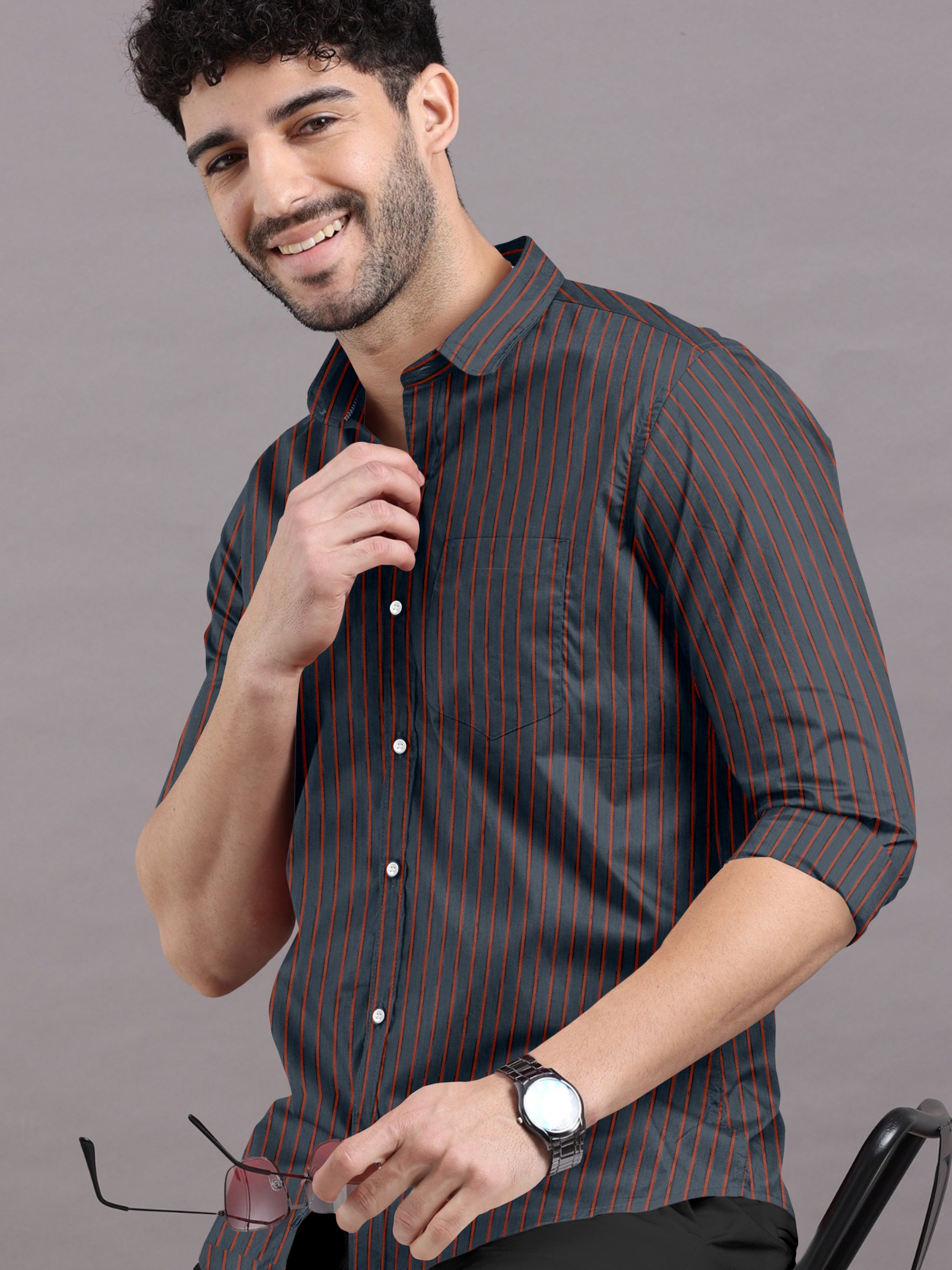 Strikingly Sharp Lining Shirt