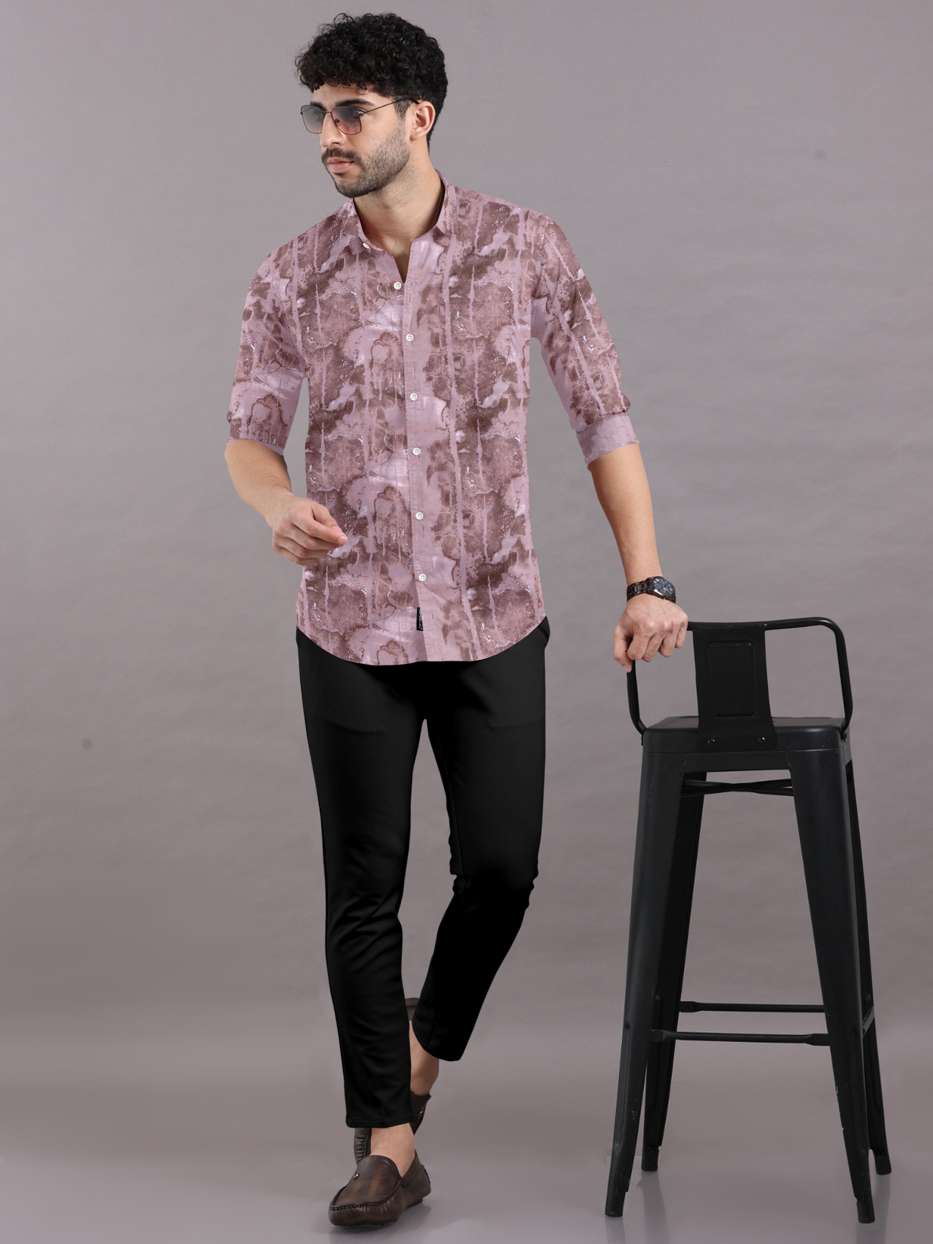 Touch of Amethyst Printed Shirt