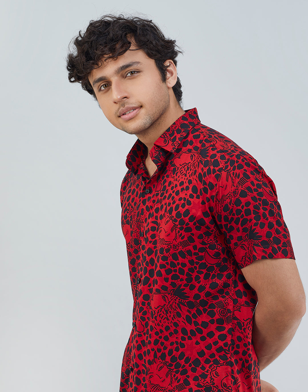 Wild Red Dot Printed Shirt