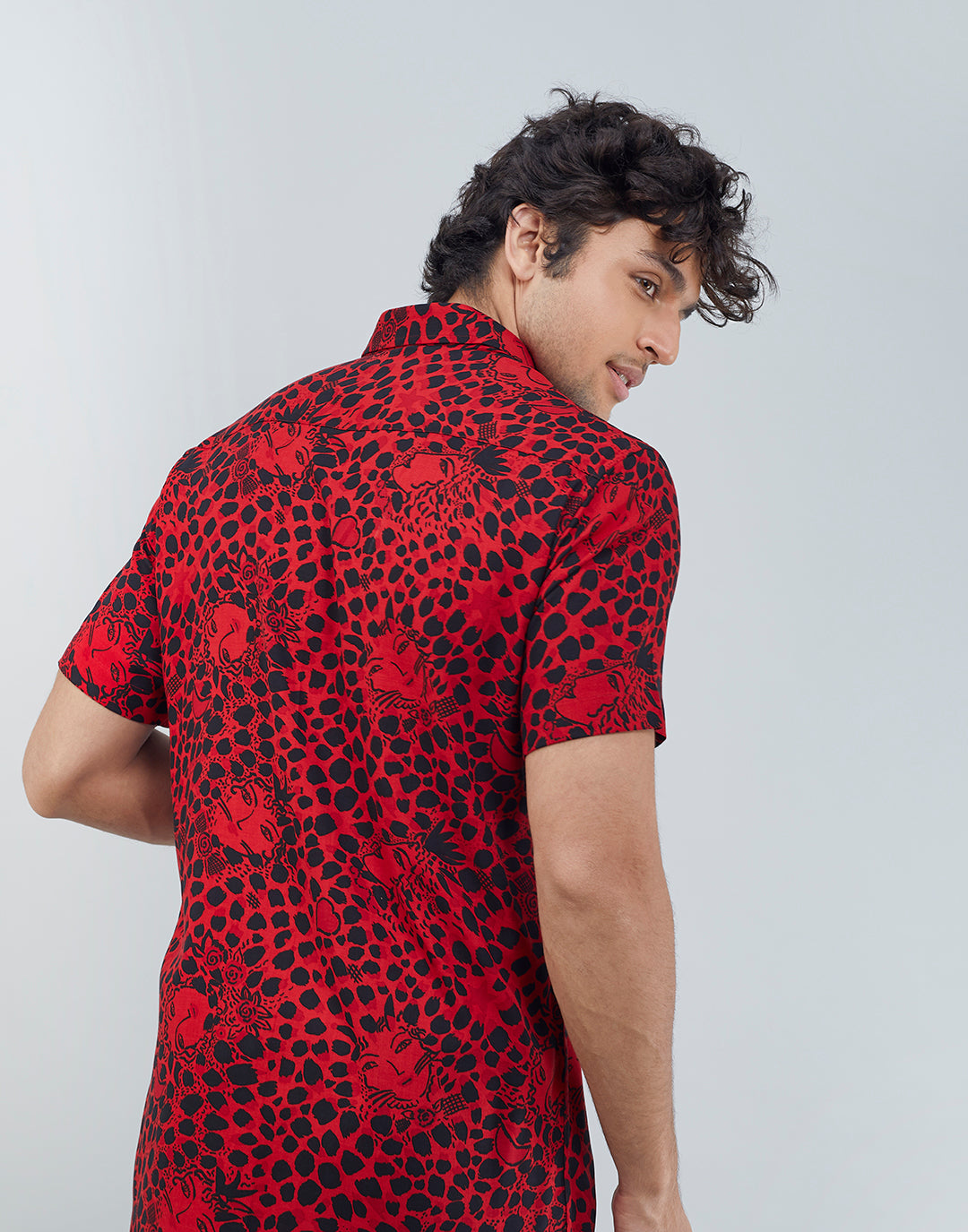 Wild Red Dot Printed Shirt