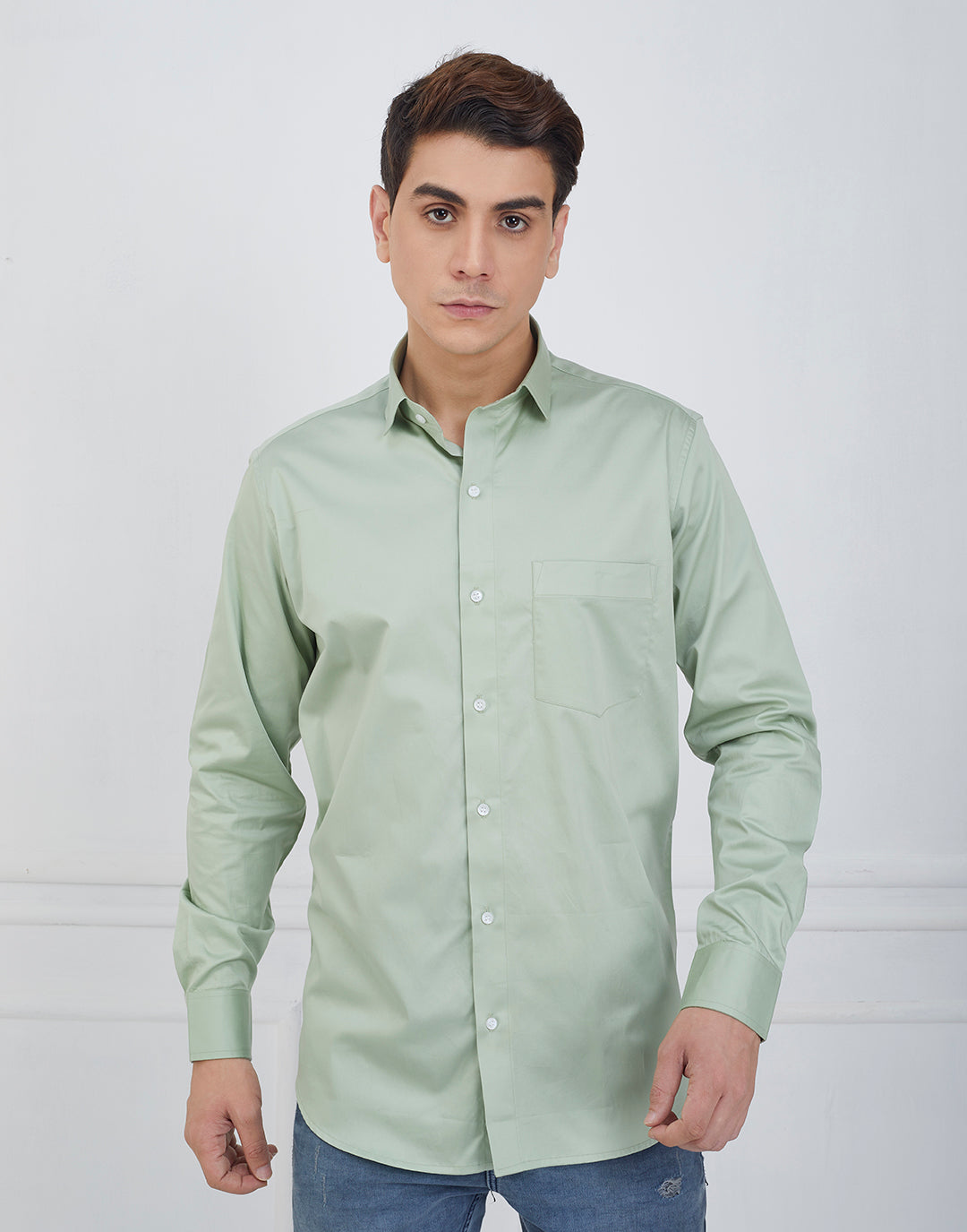 Glacial Green Color Shirt