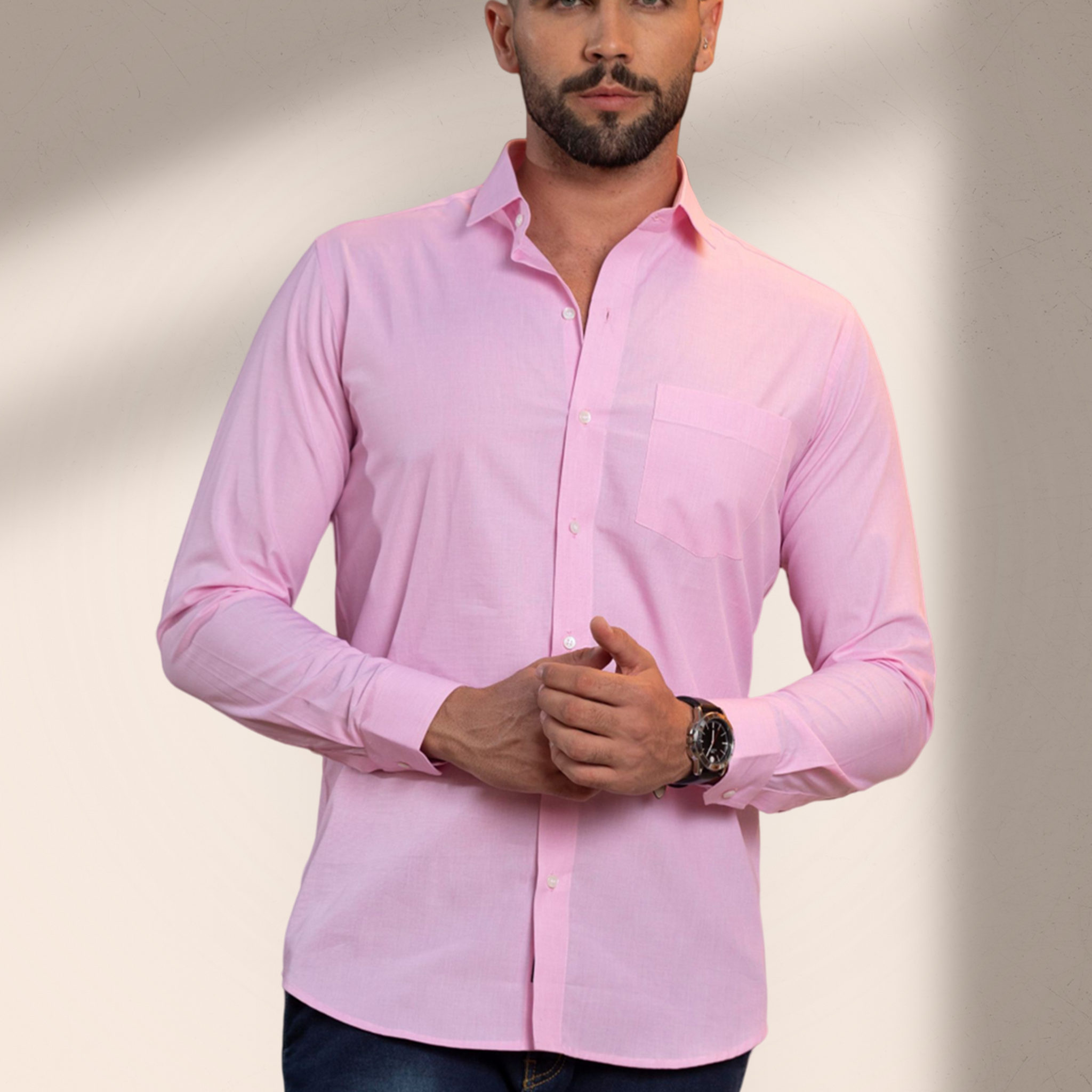 Tender Pink Plain Shirt