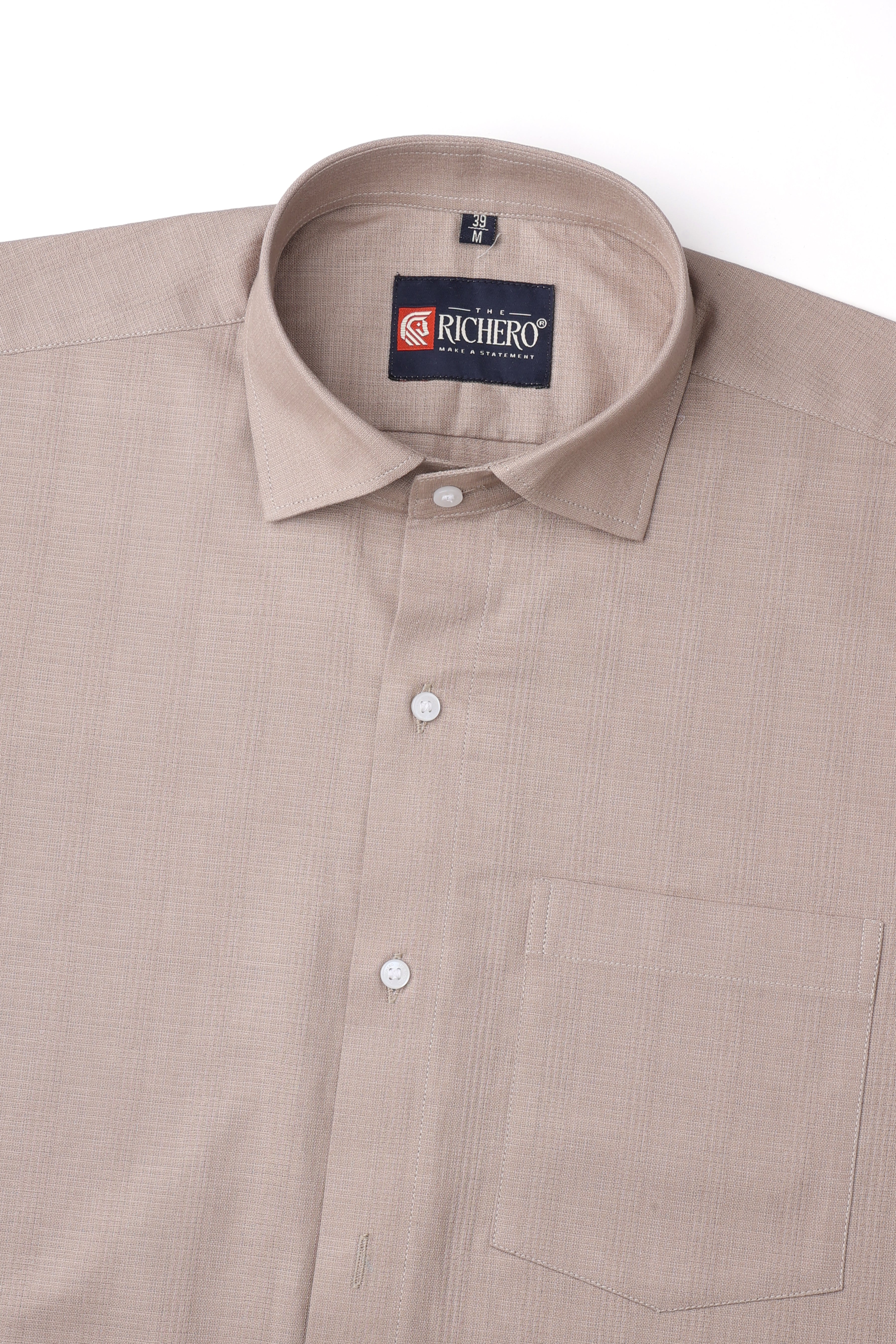 Matrix Beige Cotton Men's Shirt