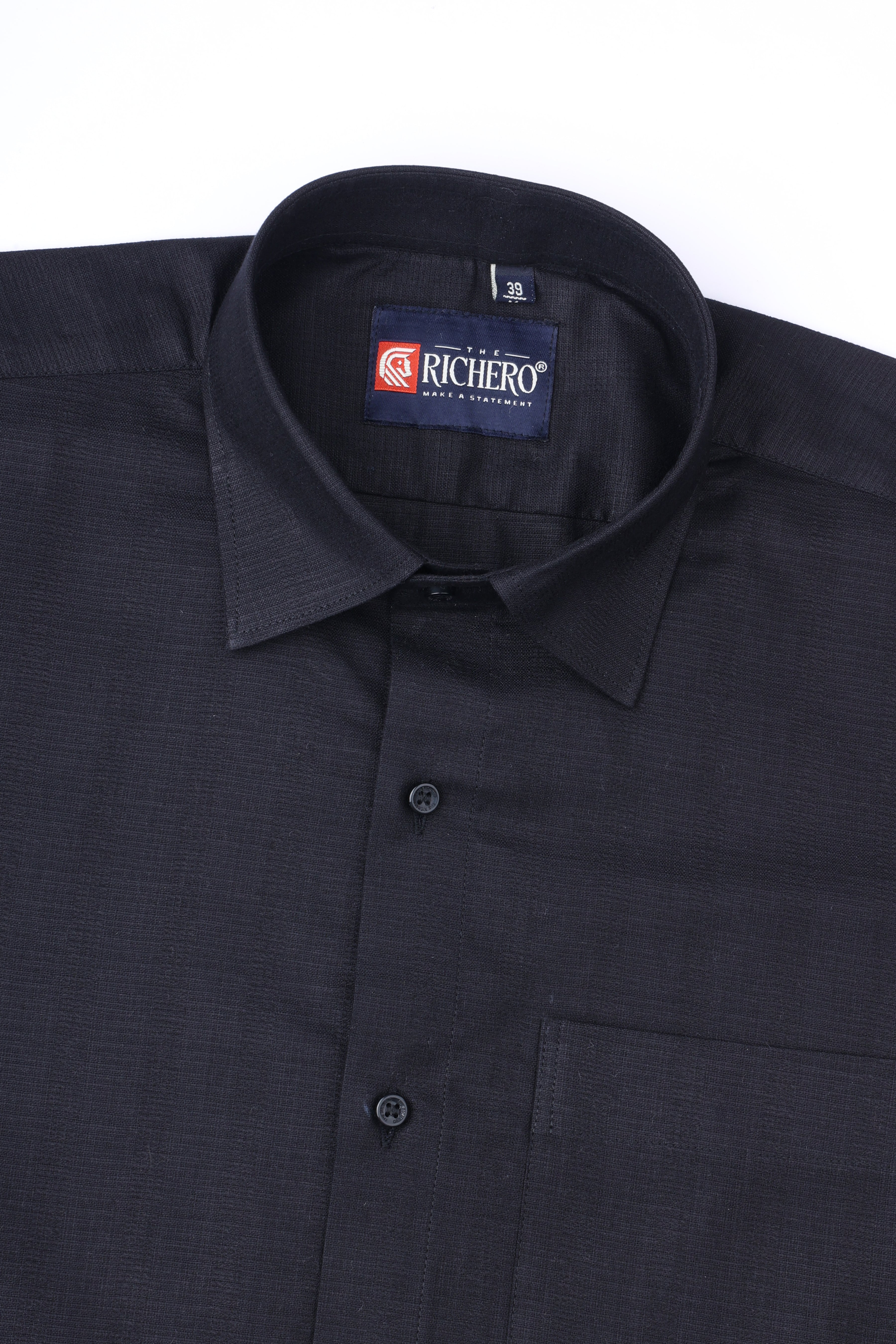 Matrix Black Cotton Men's Shirt