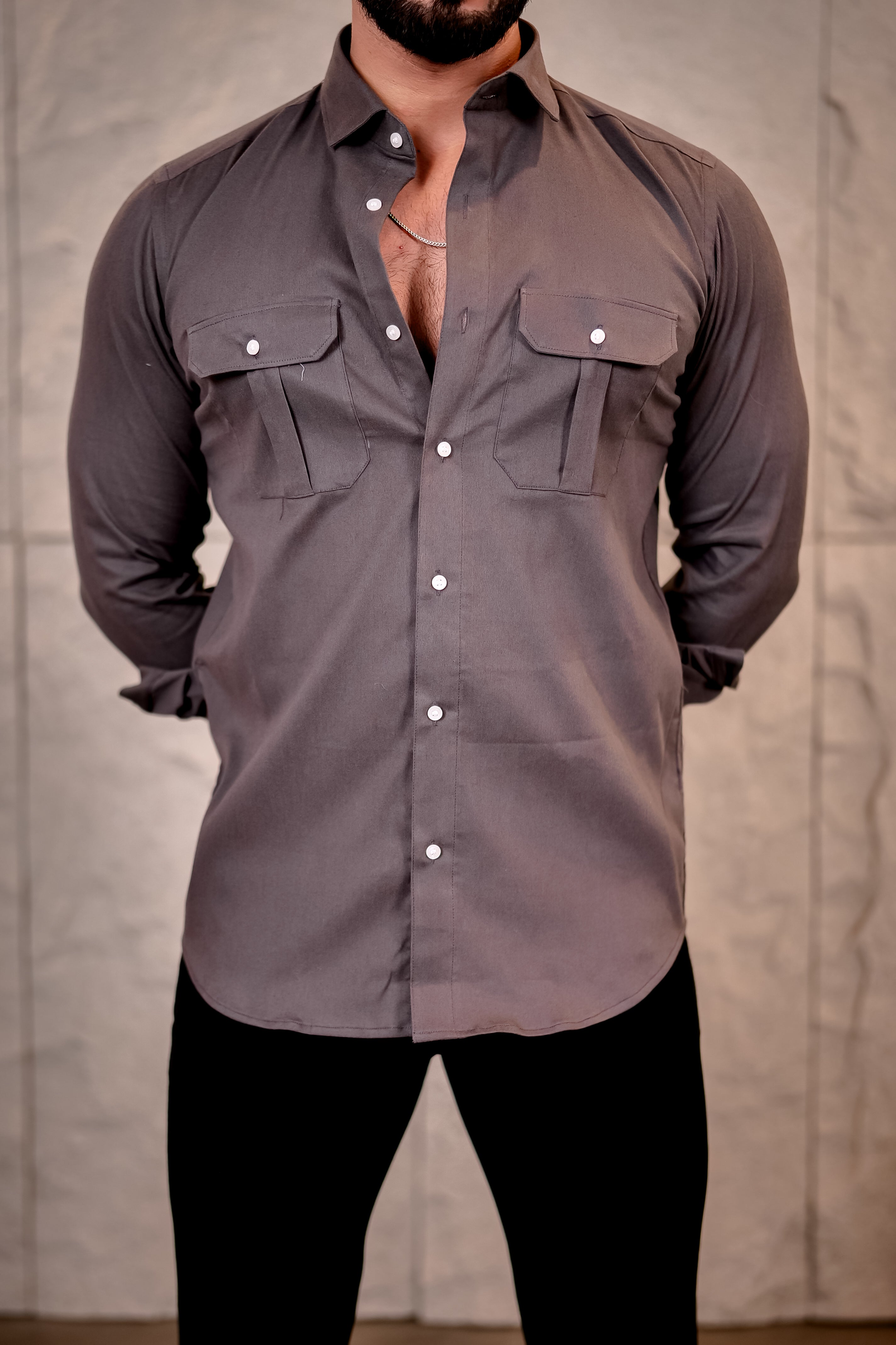 Lavender Corduroy Premium Cotton Shirt