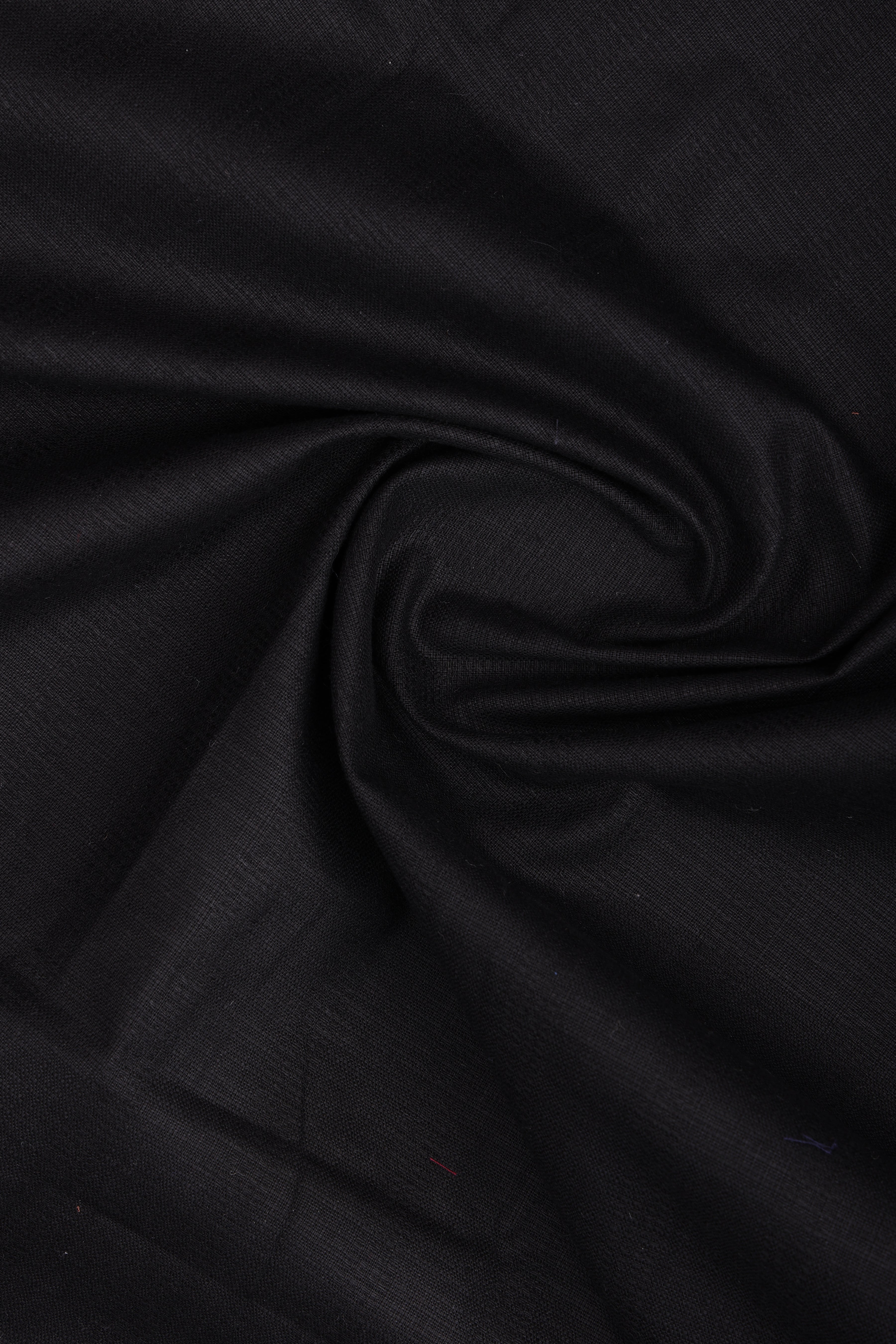 Plain Black Giza Cotton Men's Shirt