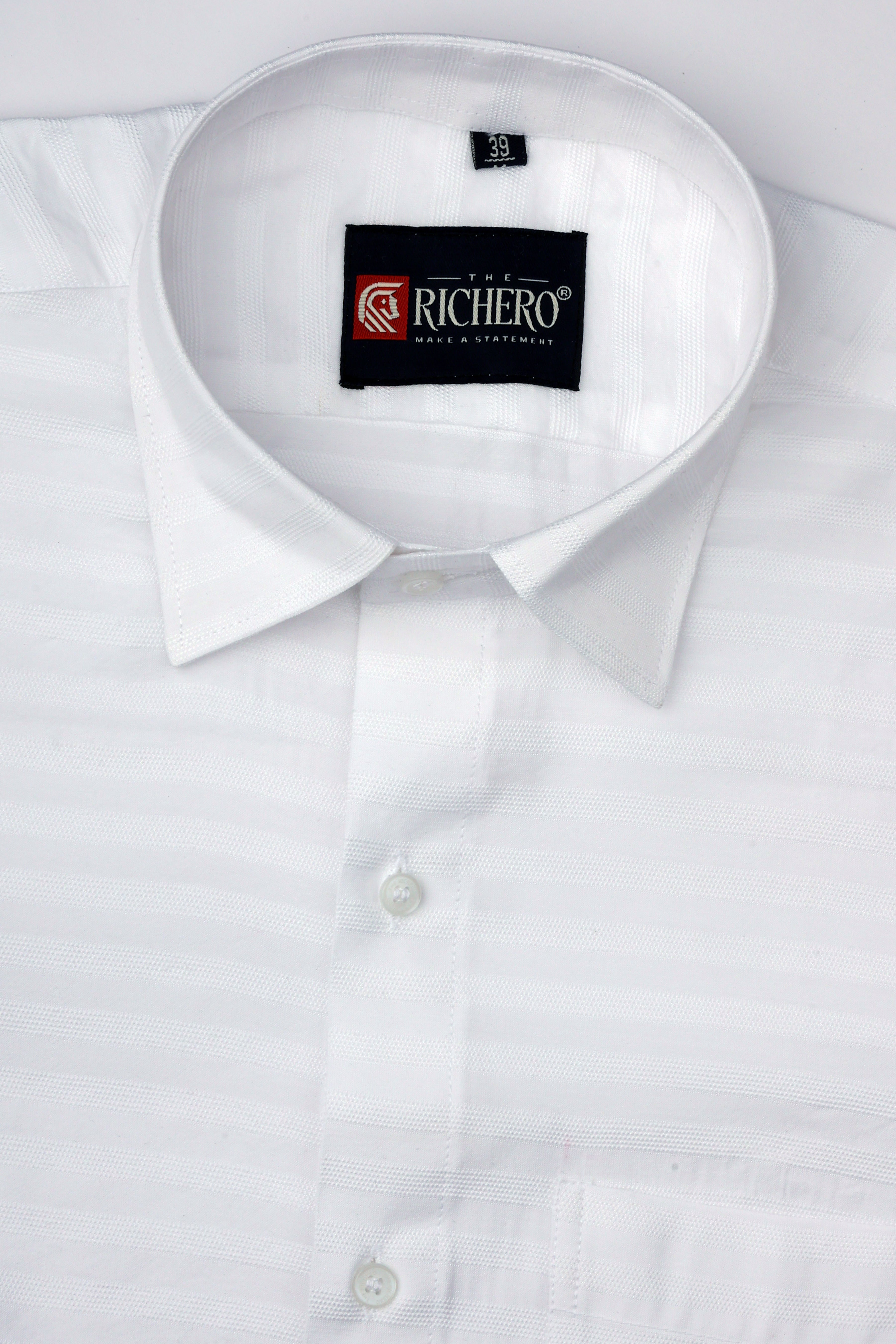 Horizon Elite White Cotton Men's Shirt