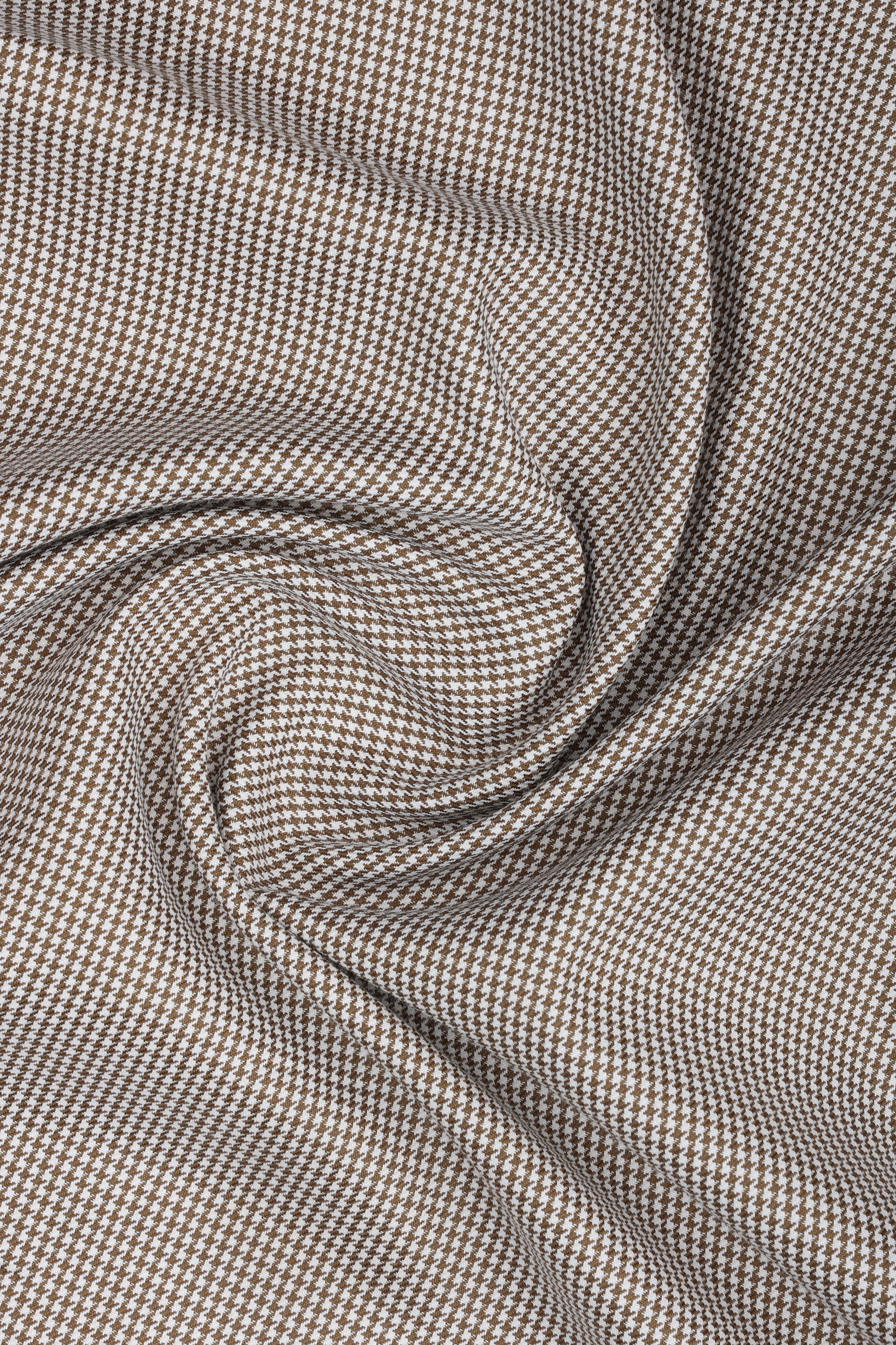 Zigzag Brown Giza Cotton Men's Shirt