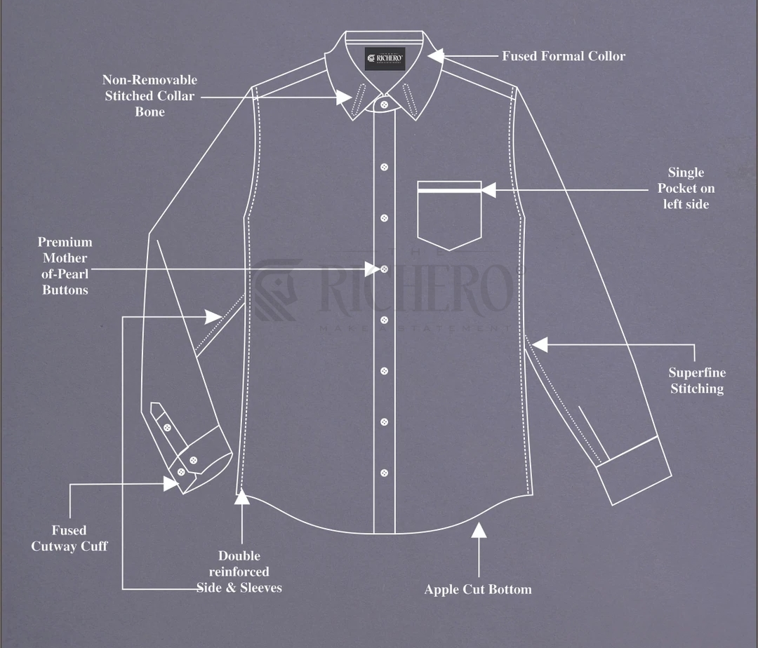 Measurement of stitches shirts