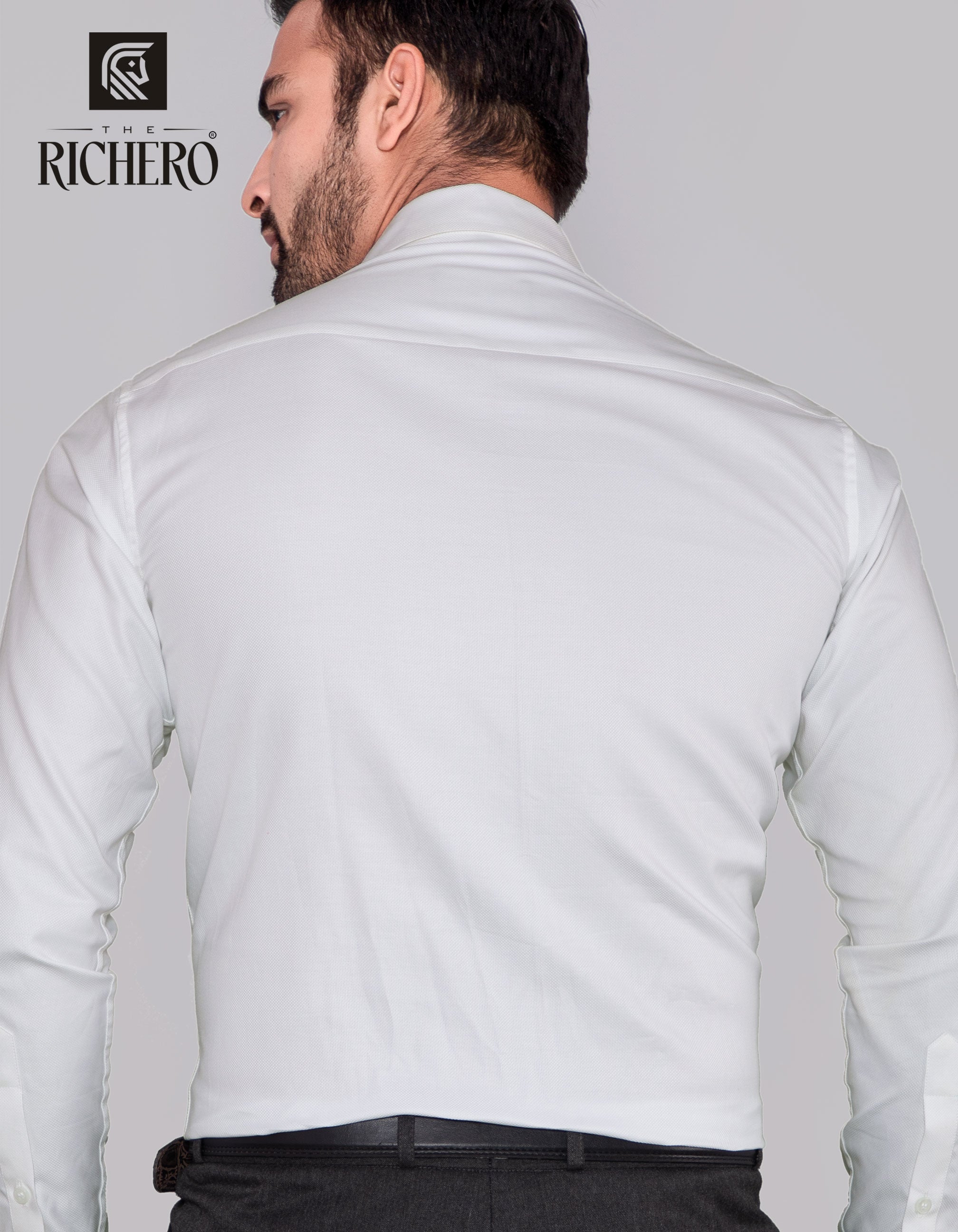 Rich Italian Cotton white formal wear shirt