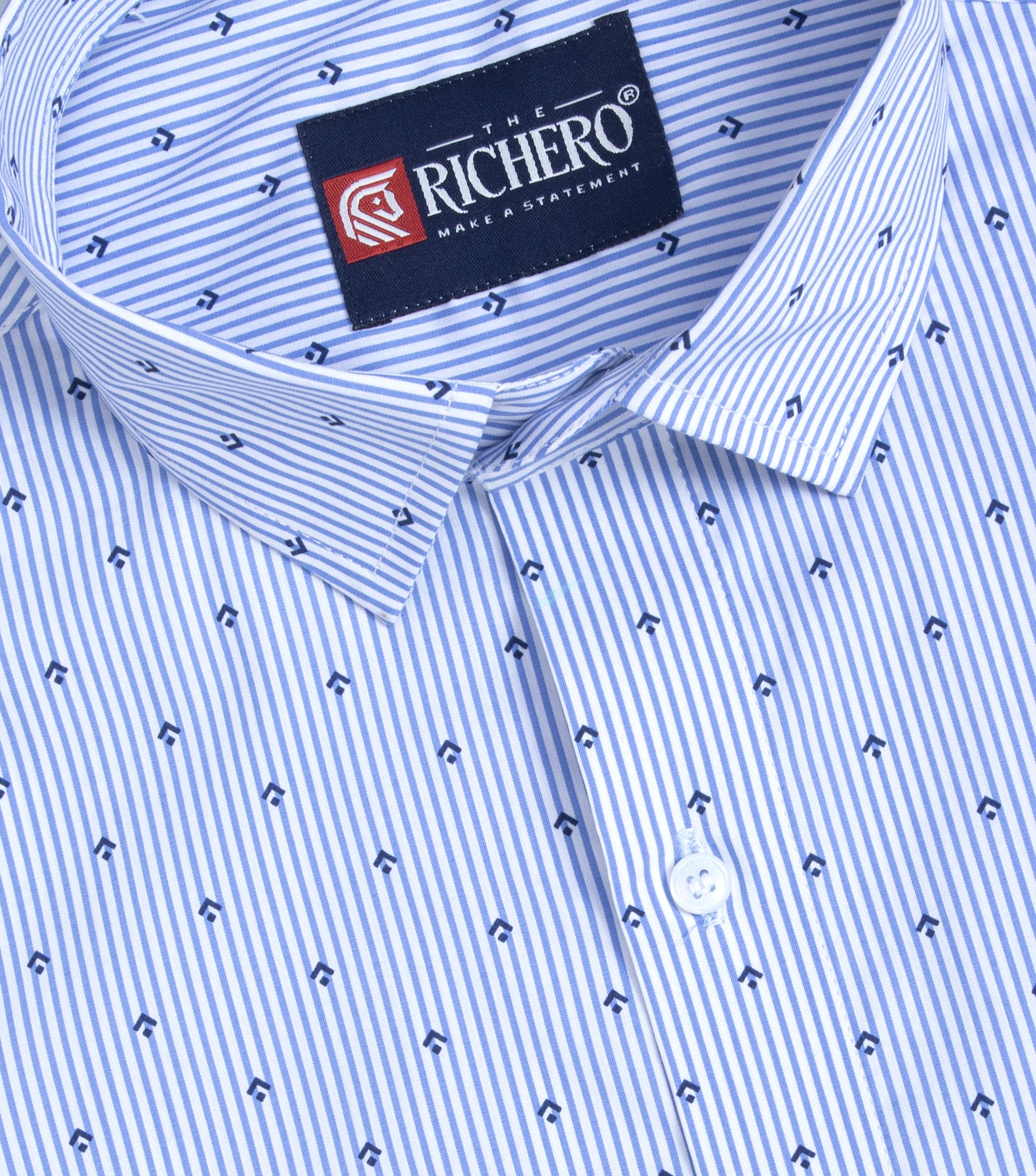 Aqua stripes formal shirt