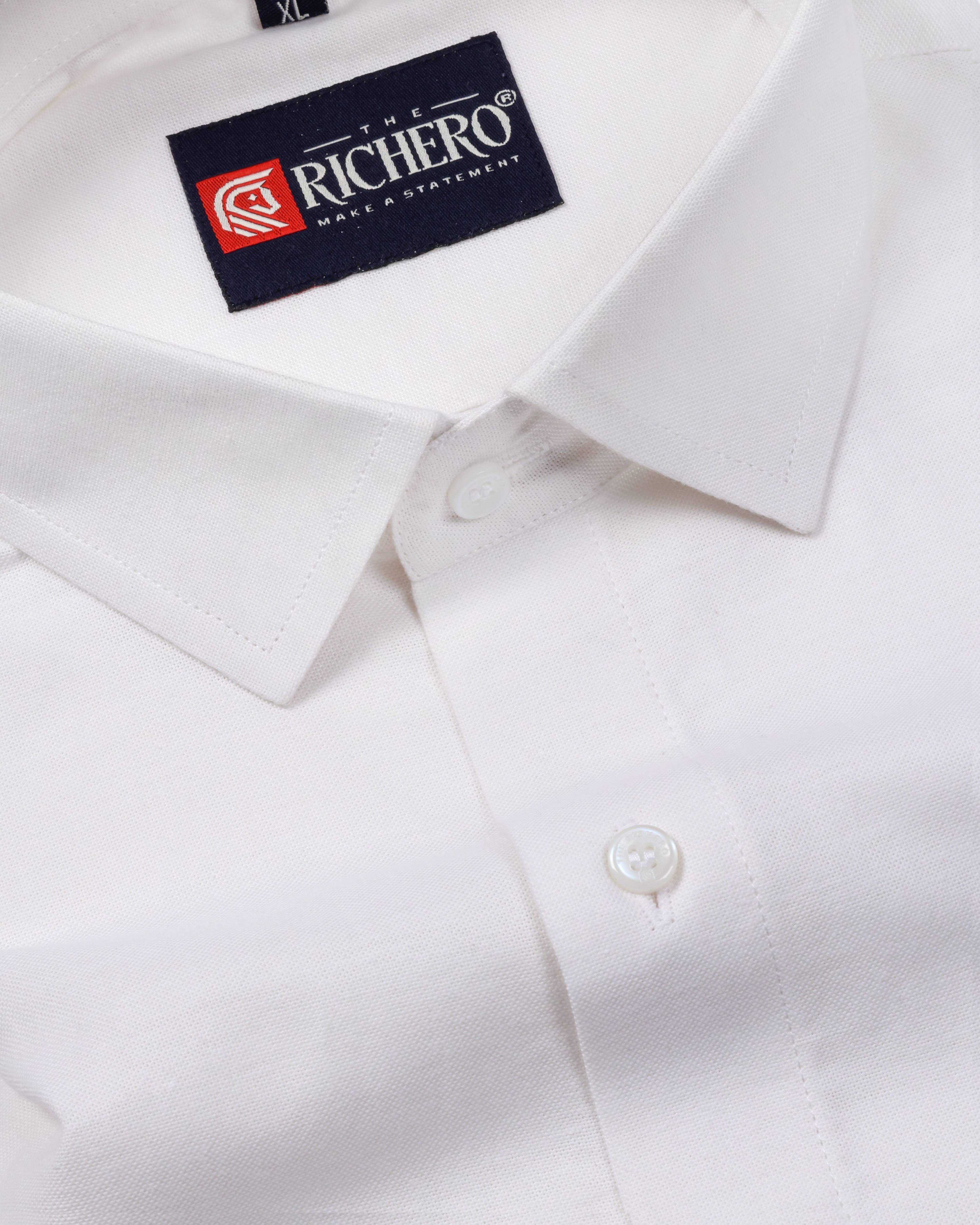 White plain formal wear shirt