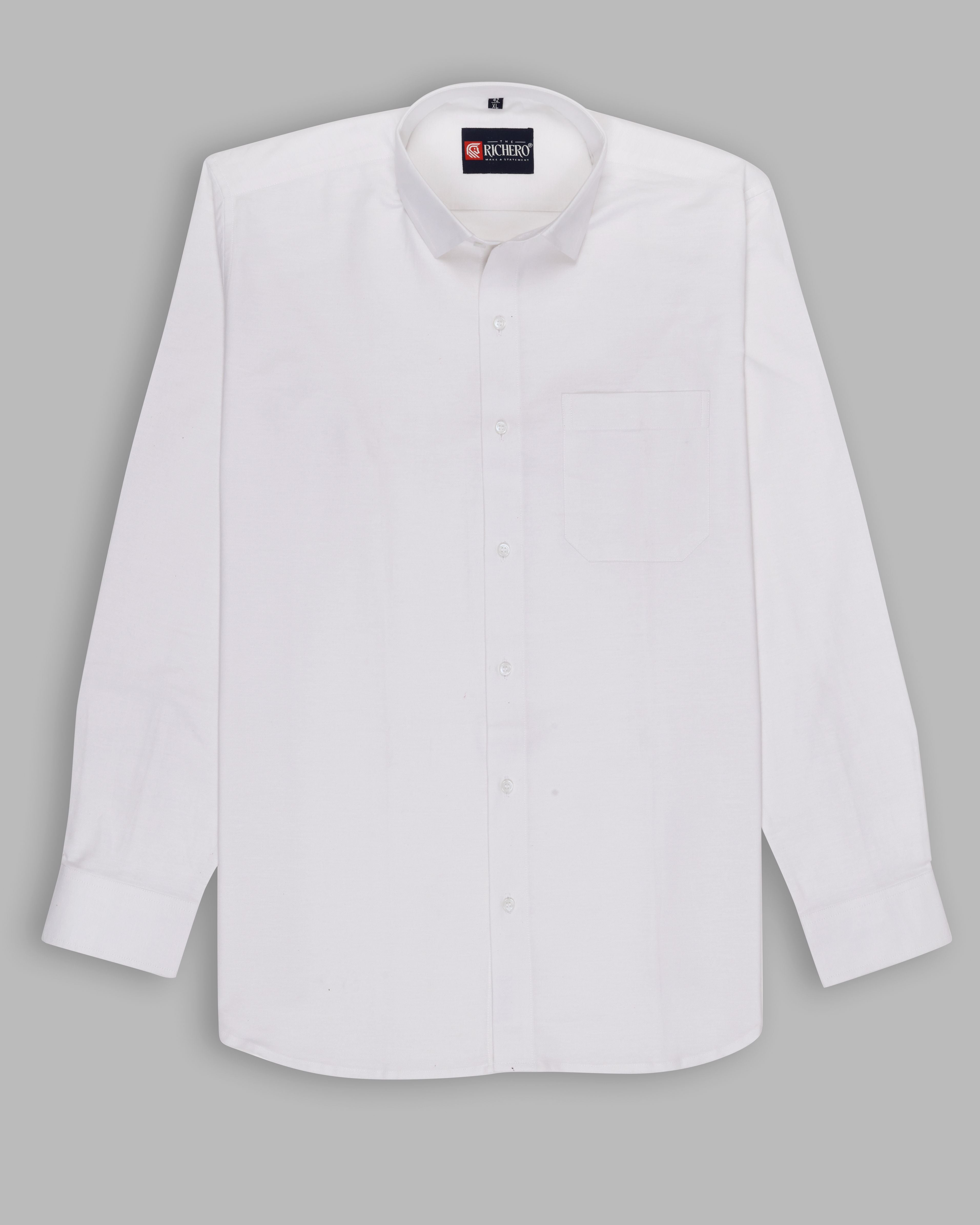 White plain formal wear shirt