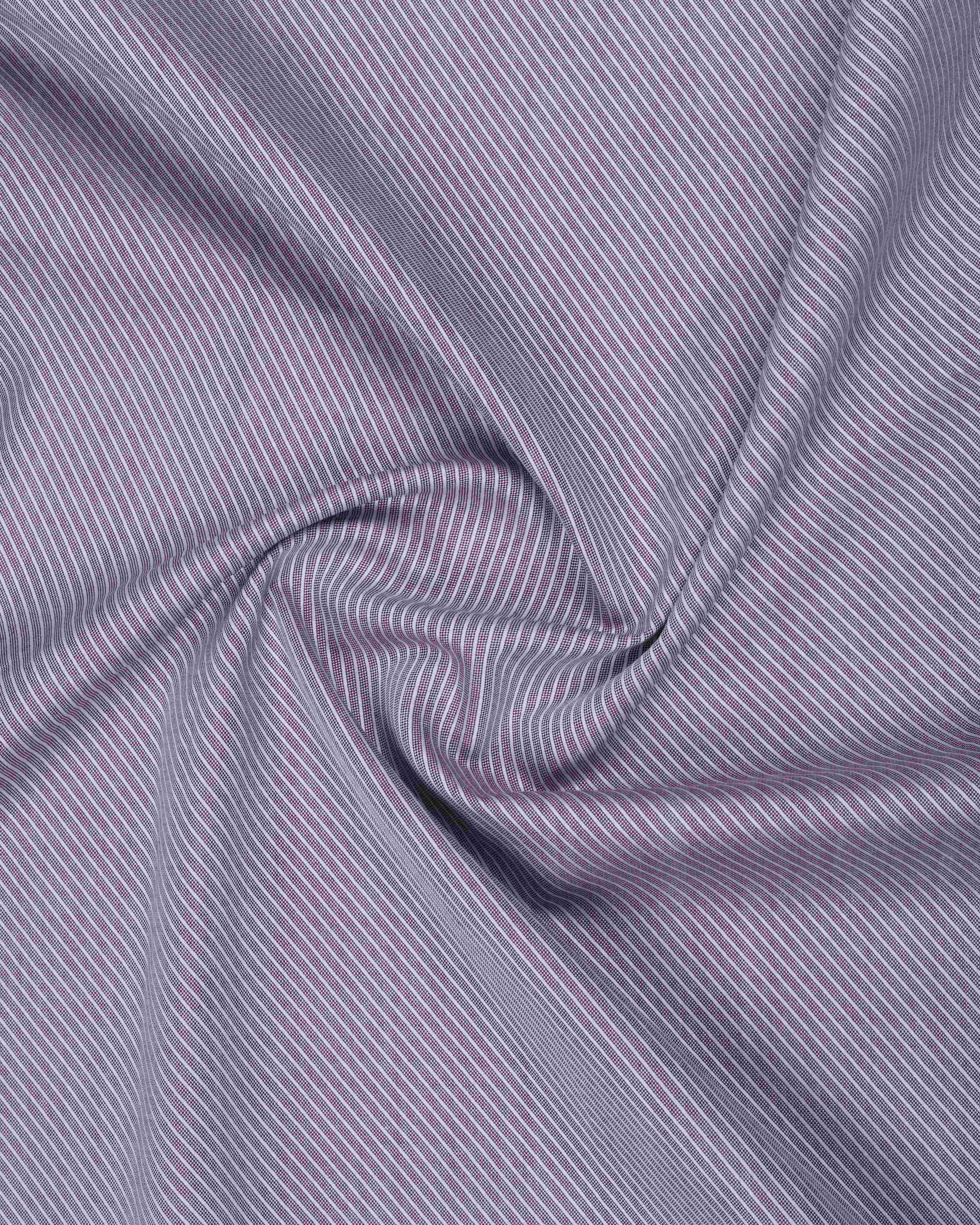  Mauve purple stripes formal shirt