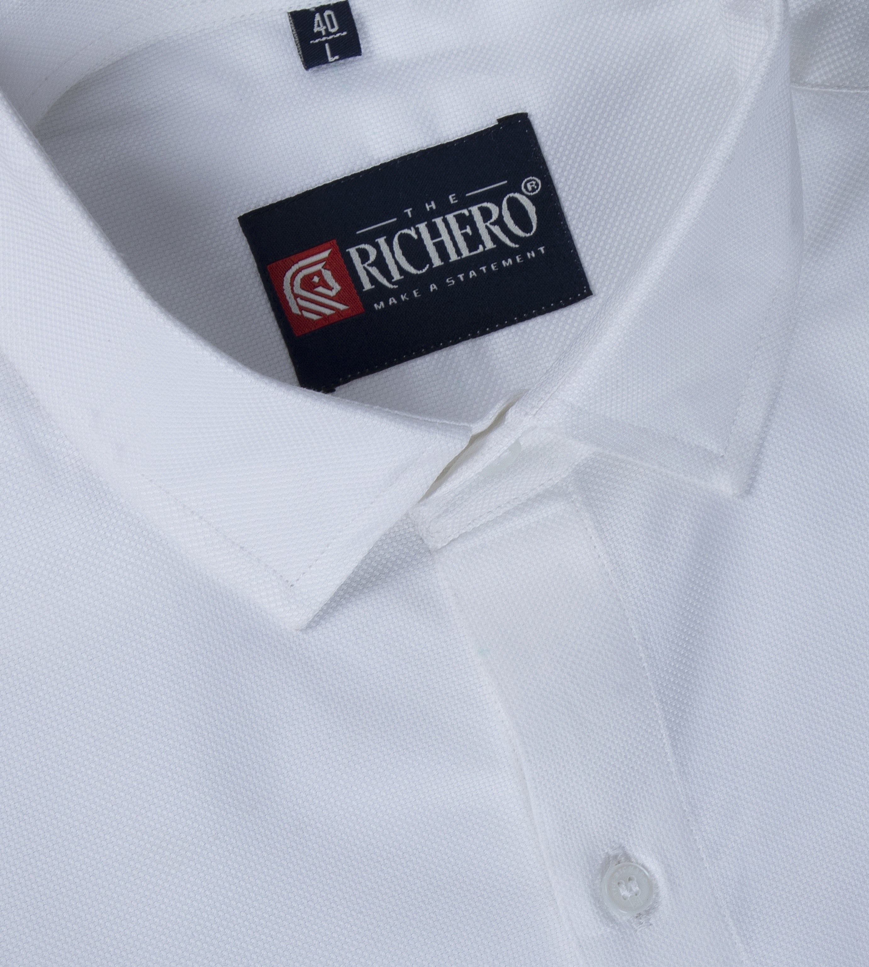 Rich Italian Cotton white formal wear shirt