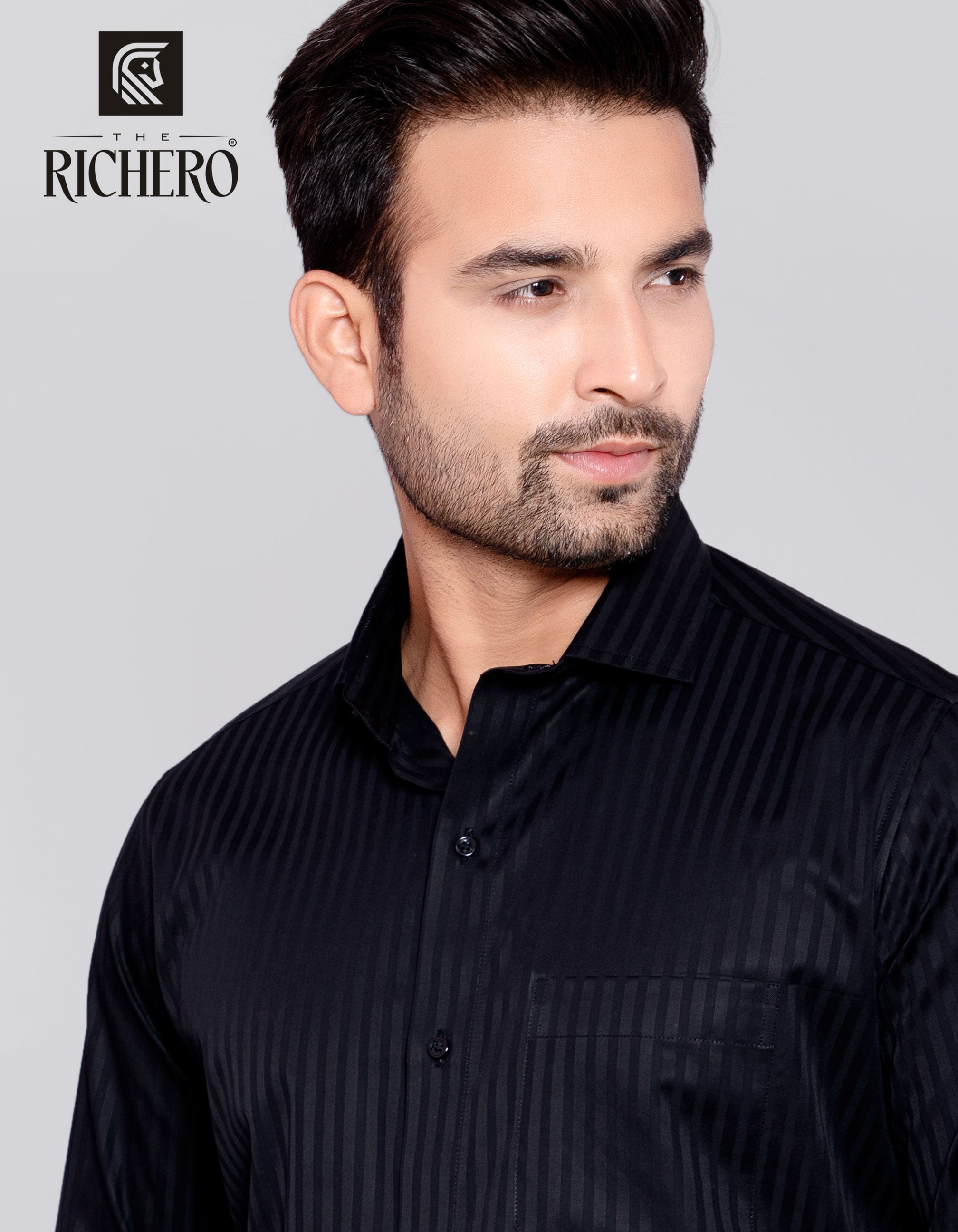 men-s-cotton-black-shirt-with-black-vertical-stripes-the-richero