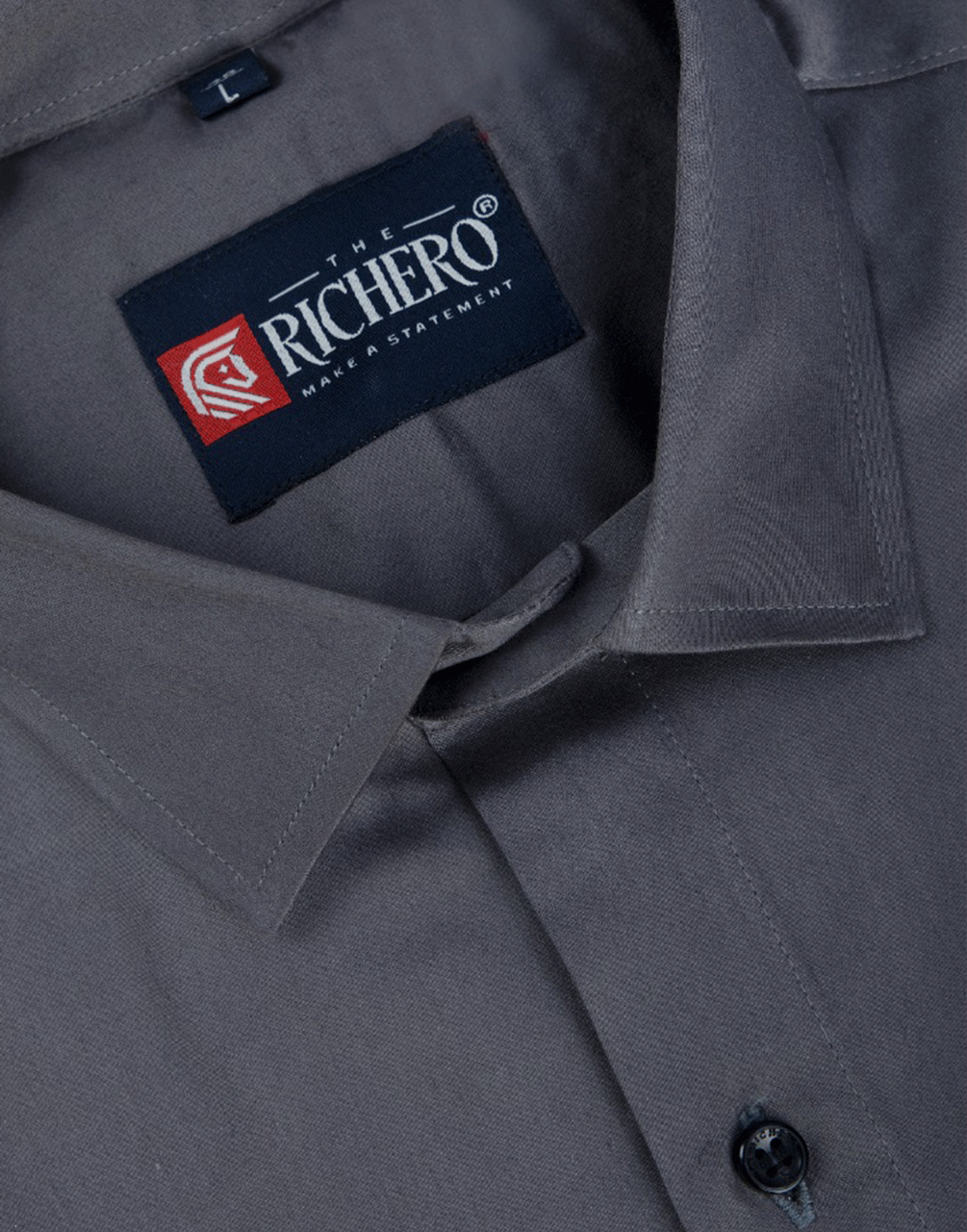 Grey color & office wear plain shirt
