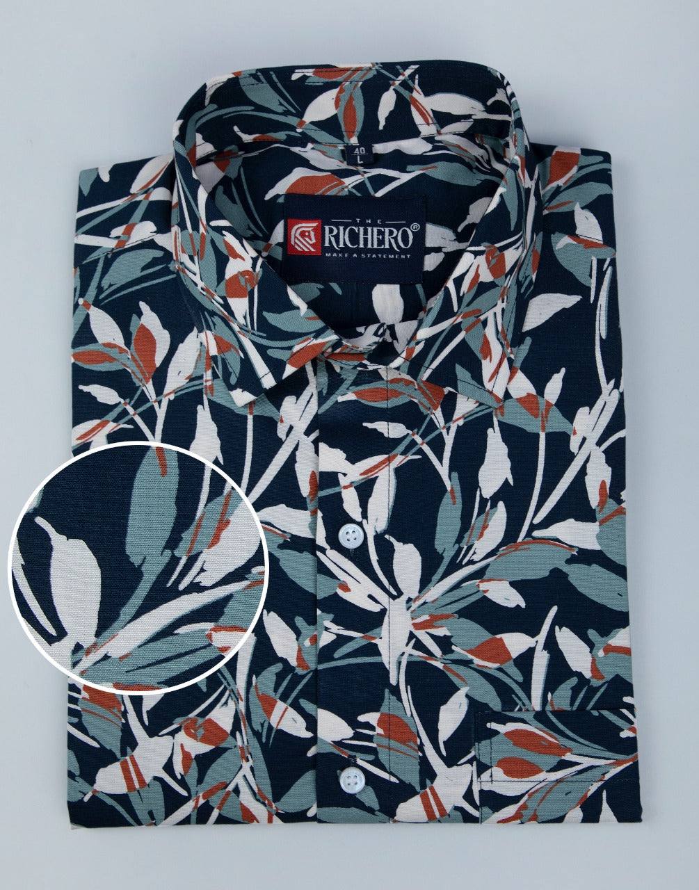 Pure cotton fabric printed shirt