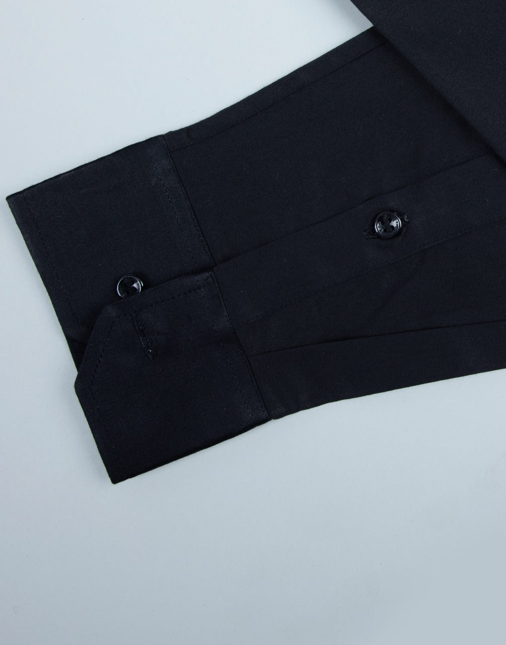 Black color plain formal shirt