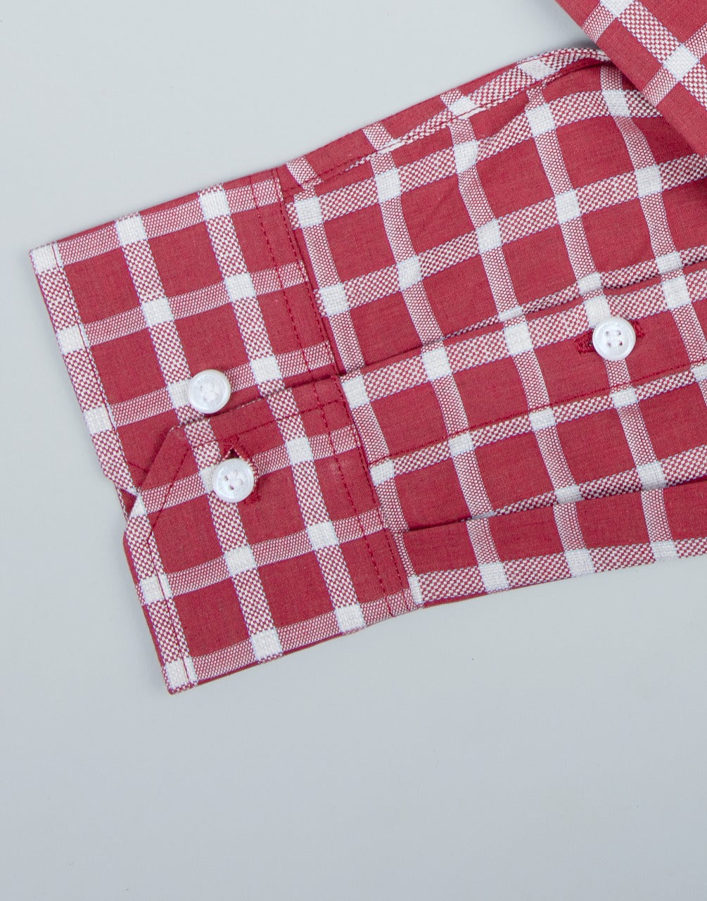 Formal maroon checks shirt 