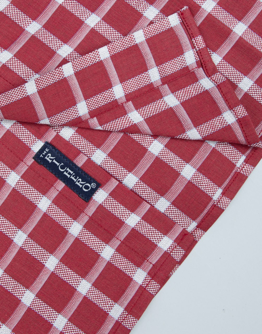 Formal maroon checks shirt 