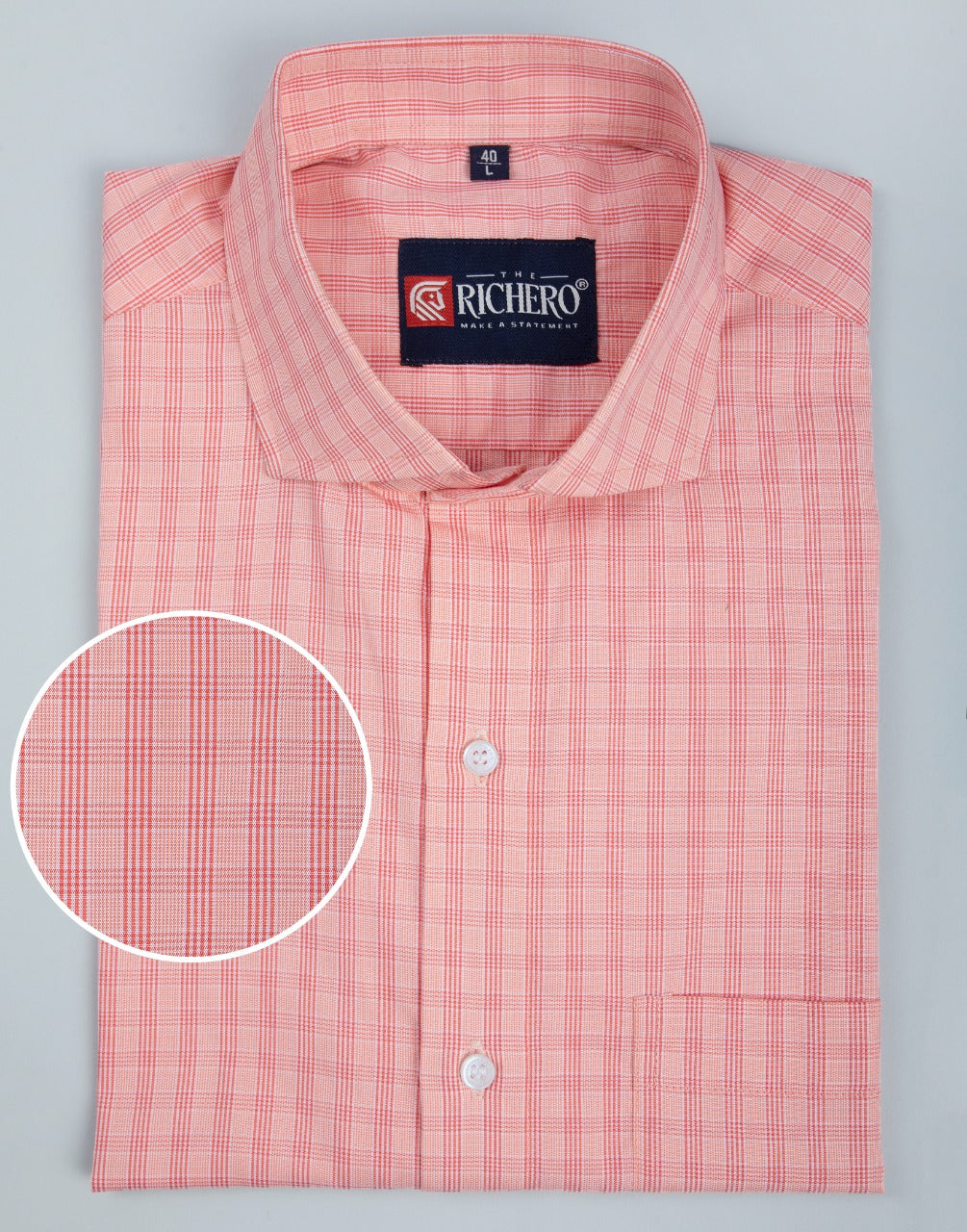 Blush & garnet pink formal shirt