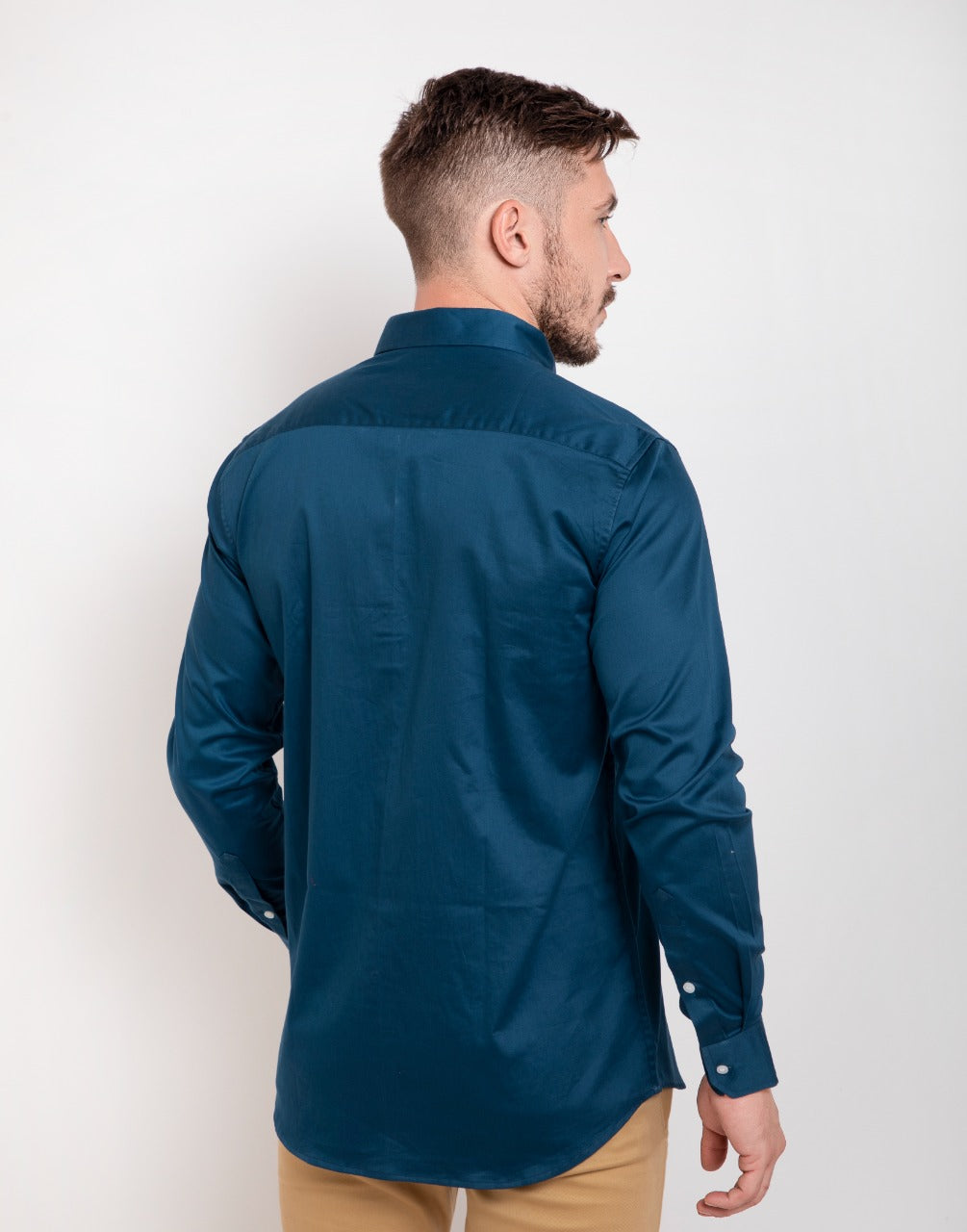 Turquoise blue formal & office wear shirt