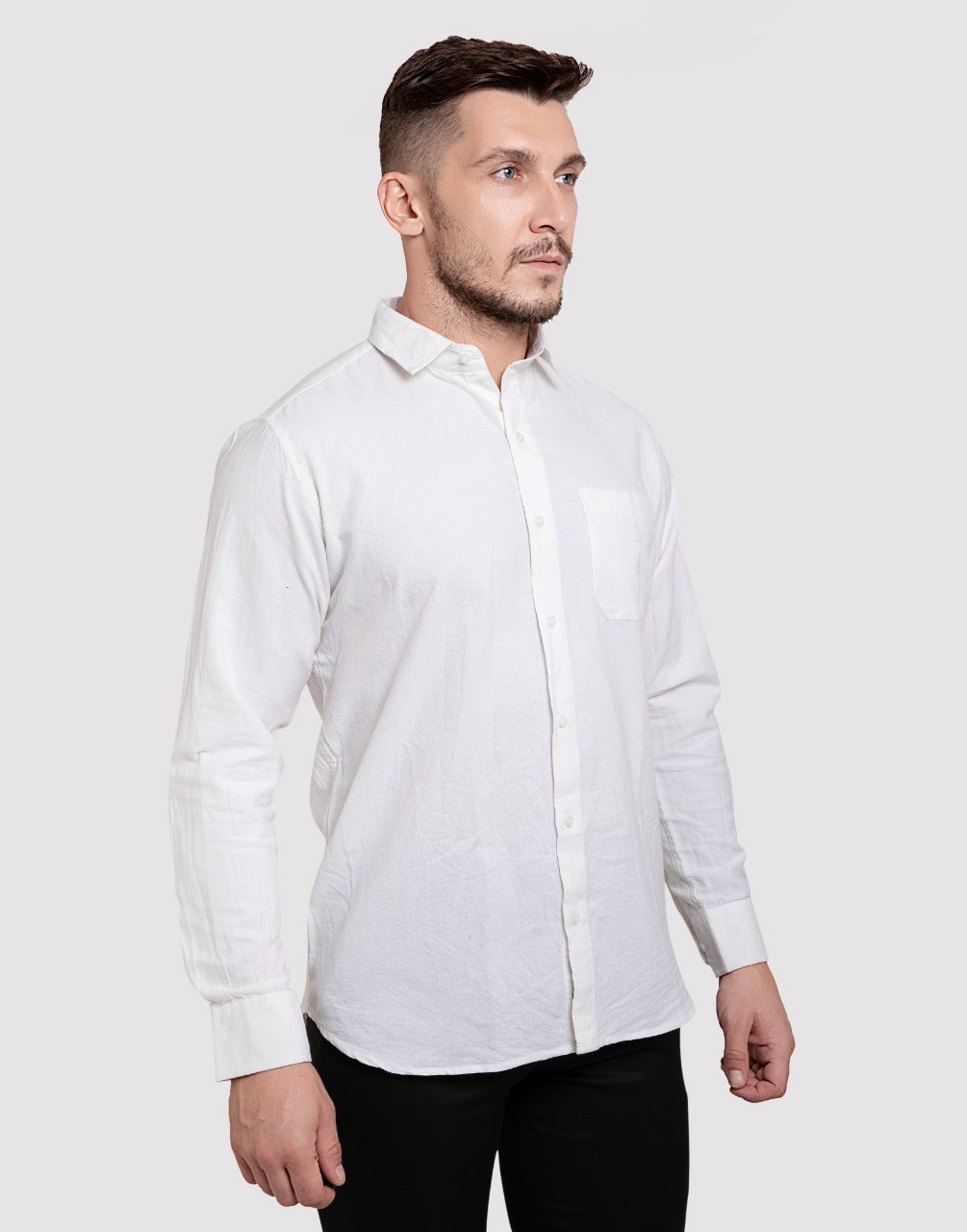 White plain formal wear shirt